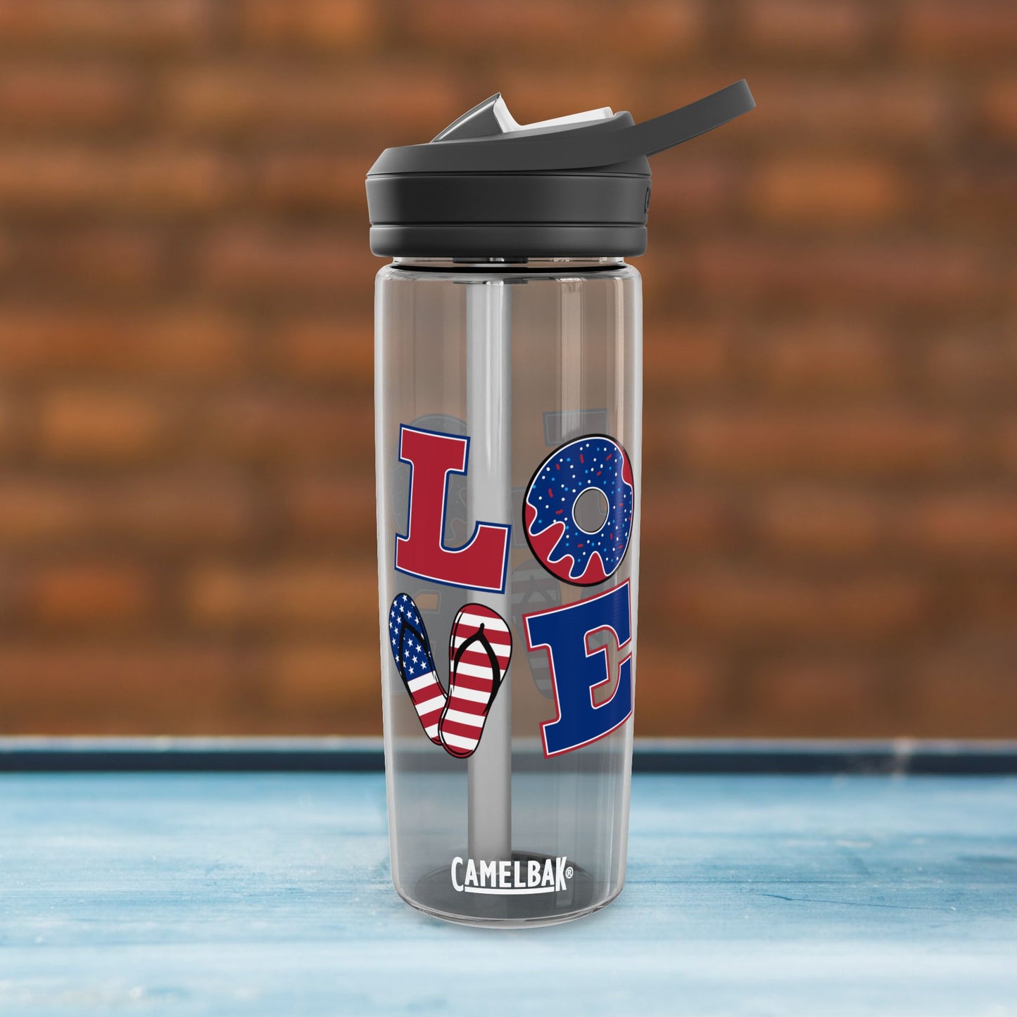 Patriotic Love Water Bottle - 20oz/25oz