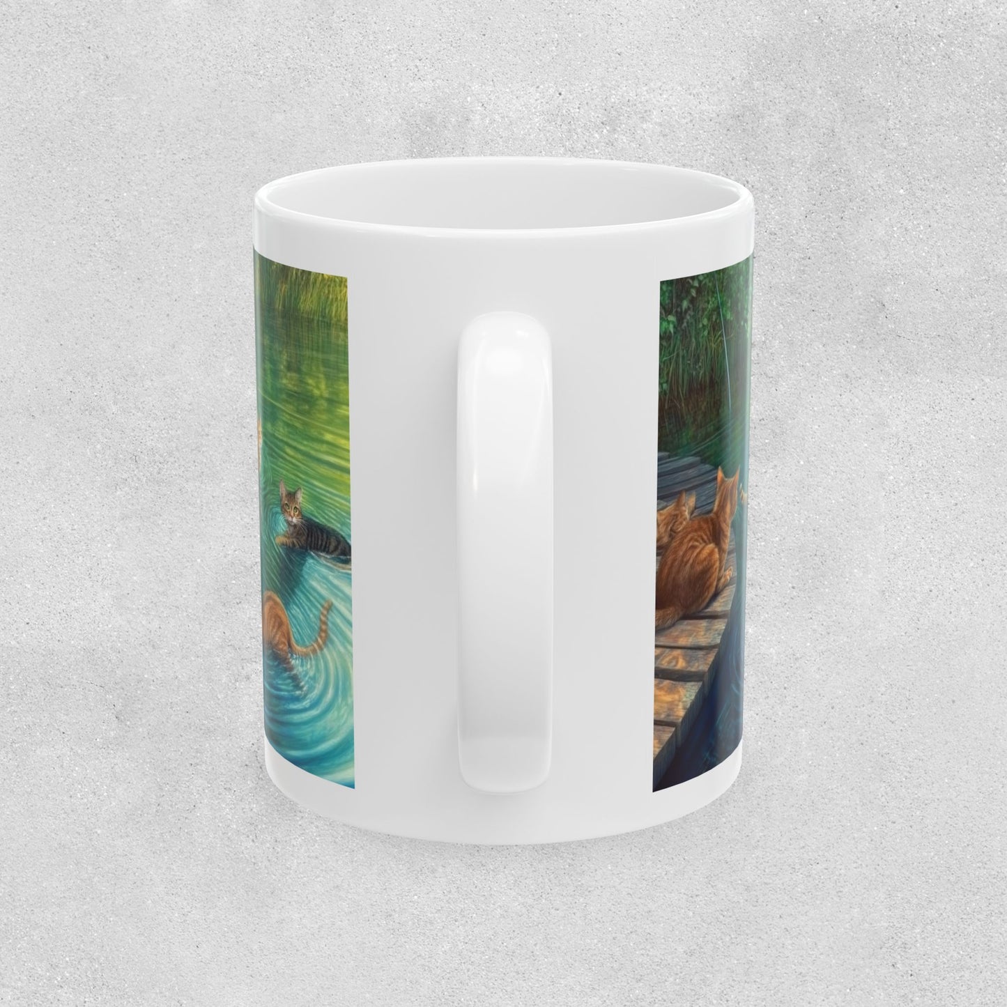 Serene Cat Lover's Ceramic Mug - 11oz & 15oz