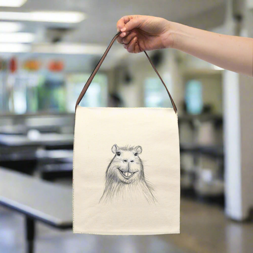 Cute Capybara Canvas Lunch Bag
