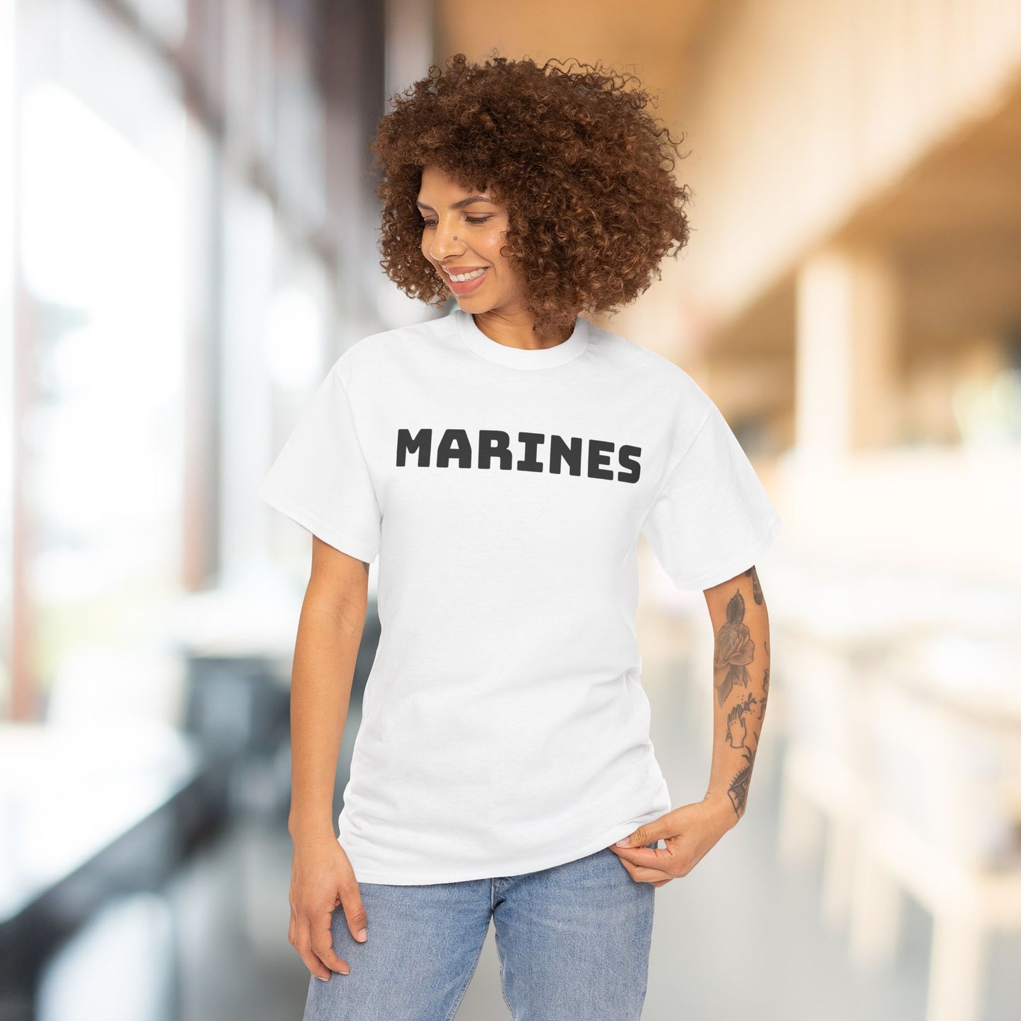 Marines Graphic Heavy Cotton T-shirt