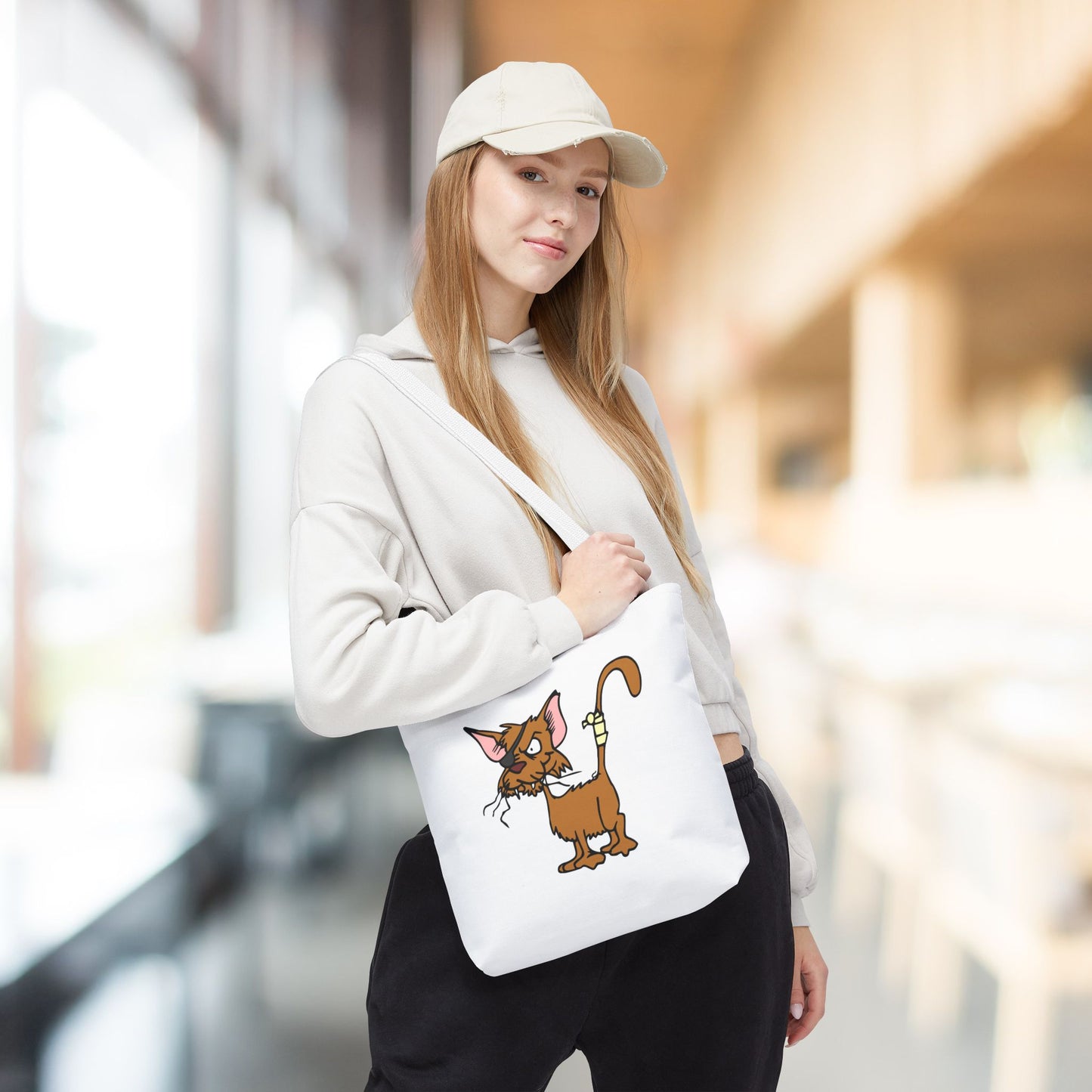 Crunchy Cat Tote Bag