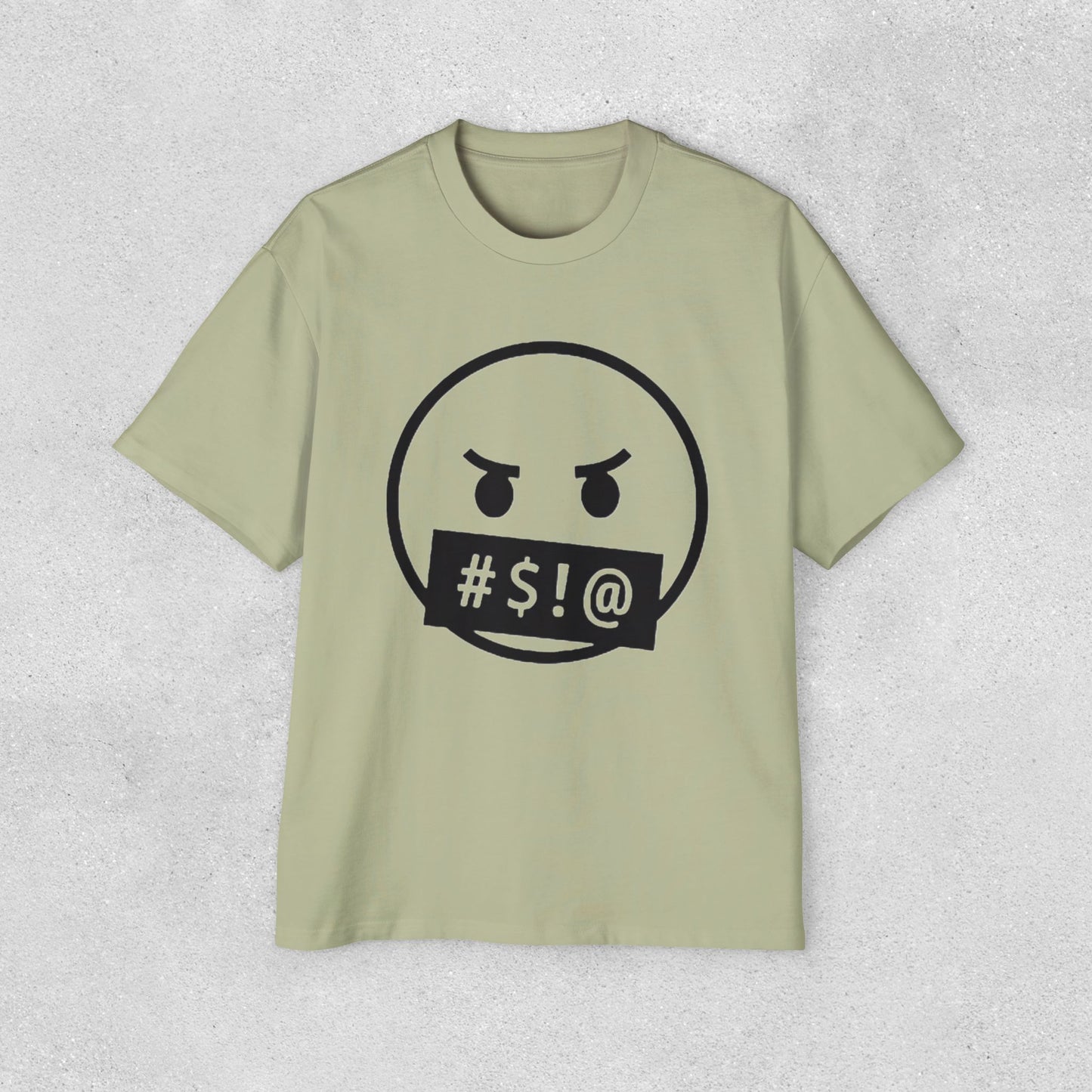 Foul Mouth Men's Oversized Bold Graphic Tee