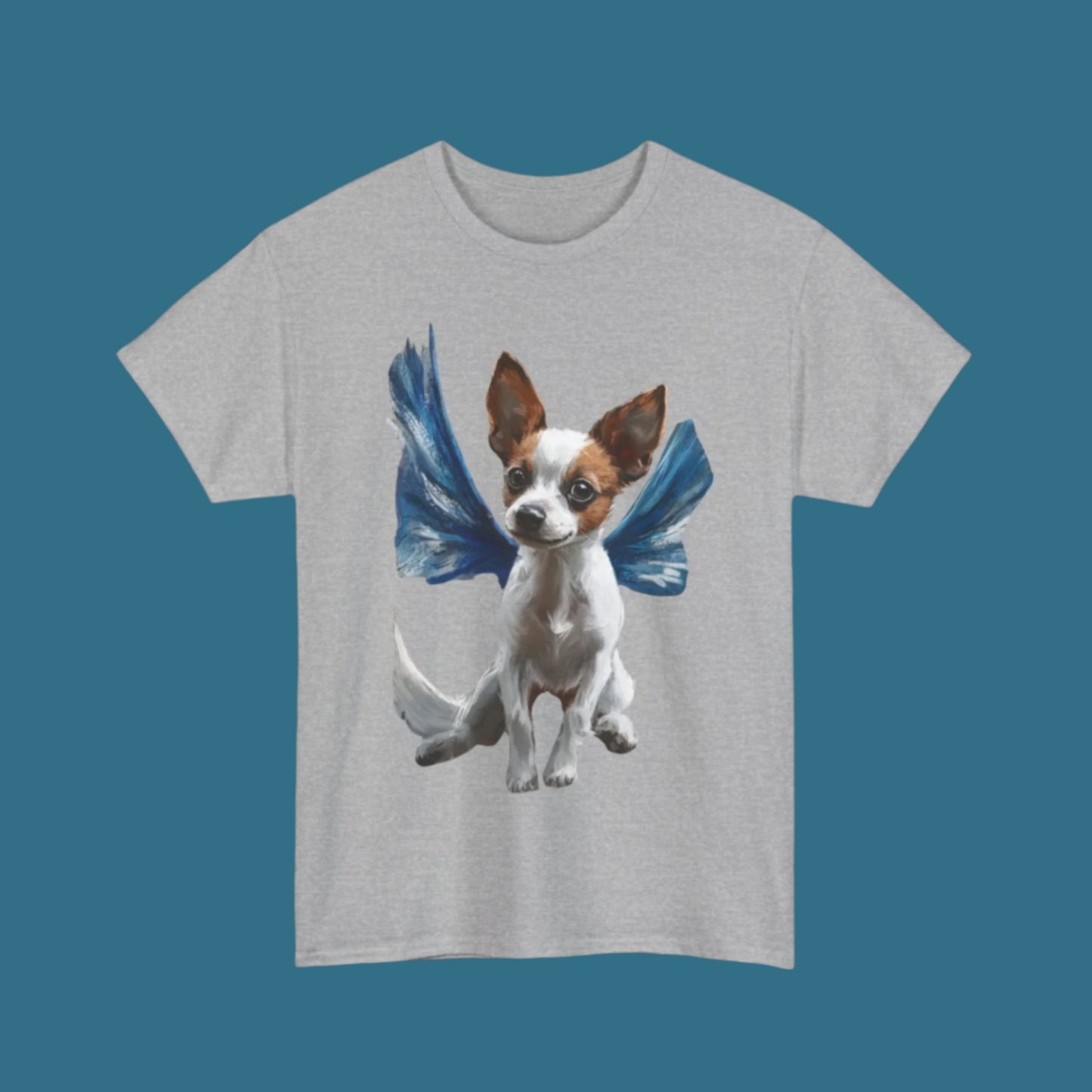Winged Dog Graphic Heavy Cotton Tee