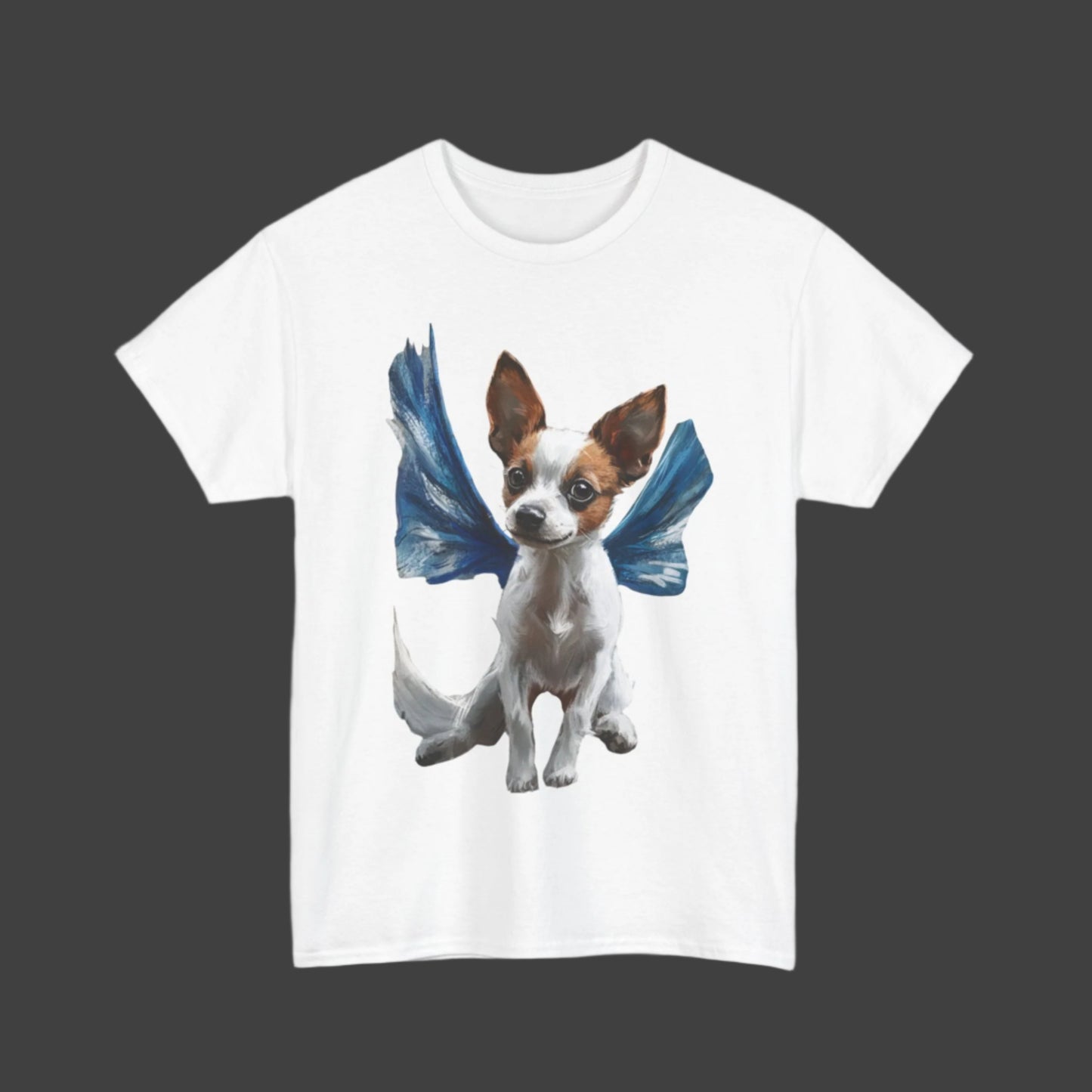 Winged Dog Graphic Heavy Cotton Tee