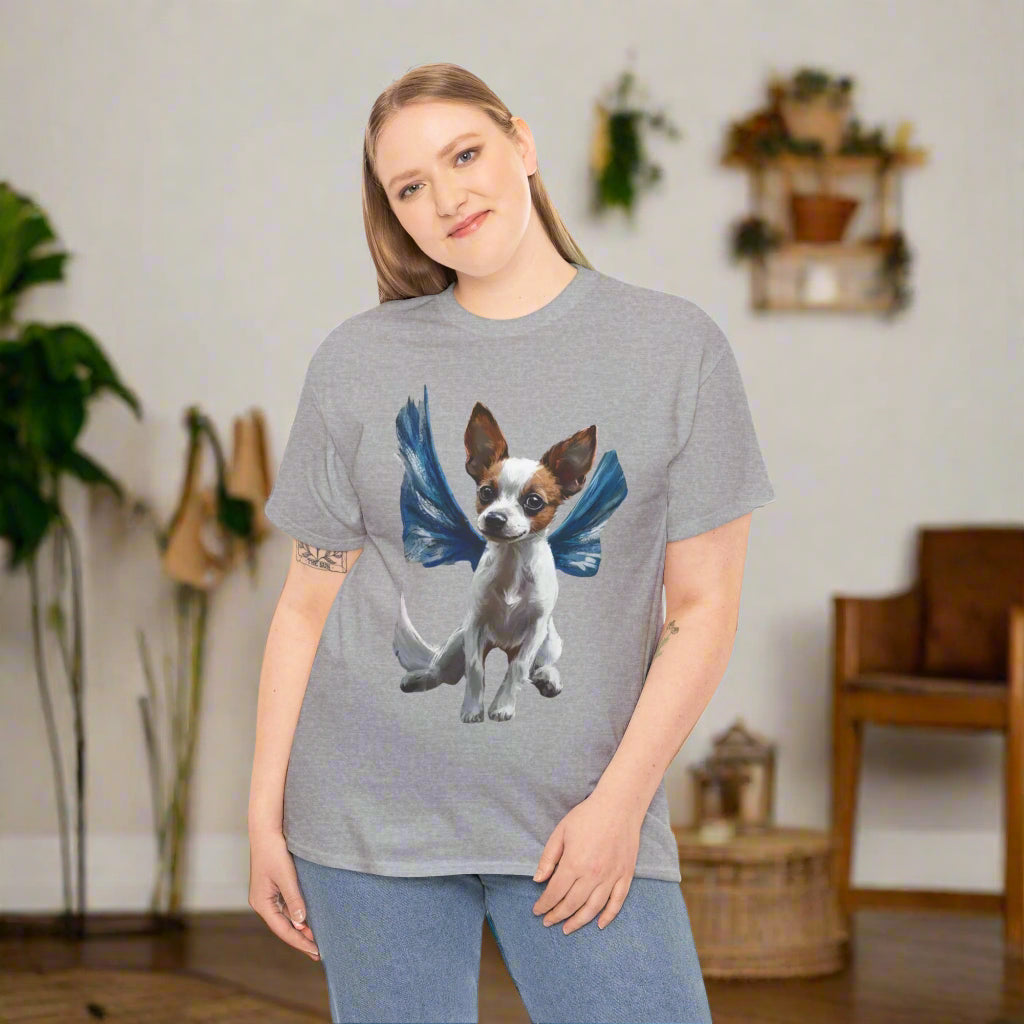 Winged Dog Graphic Heavy Cotton Tee