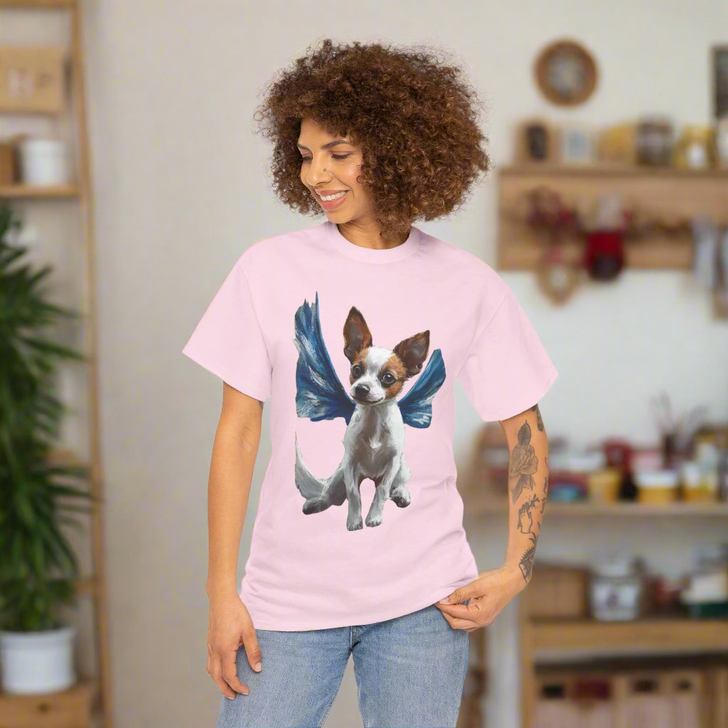 Winged Dog Graphic Heavy Cotton Tee