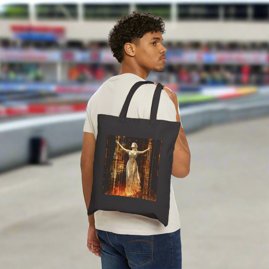 Golden Goddess Canvas Tote Bag