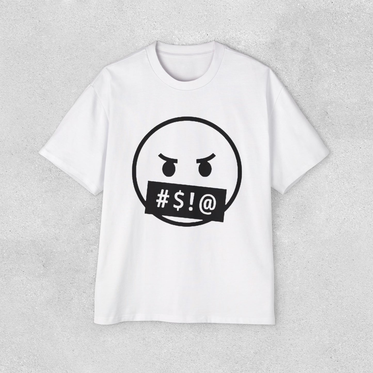 Foul Mouth Men's Oversized Bold Graphic Tee
