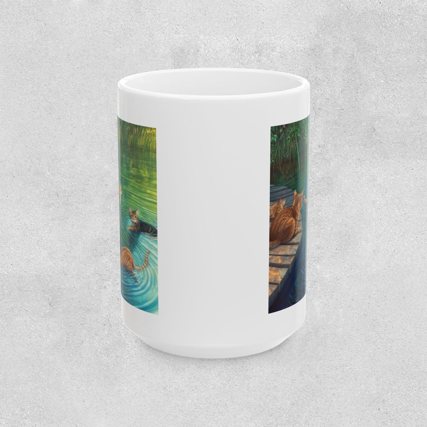Serene Cat Lover's Ceramic Mug - 11oz & 15oz