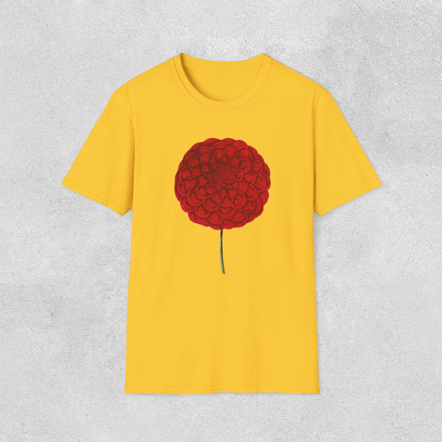 Red Dahlia Softstyle T-Shirt