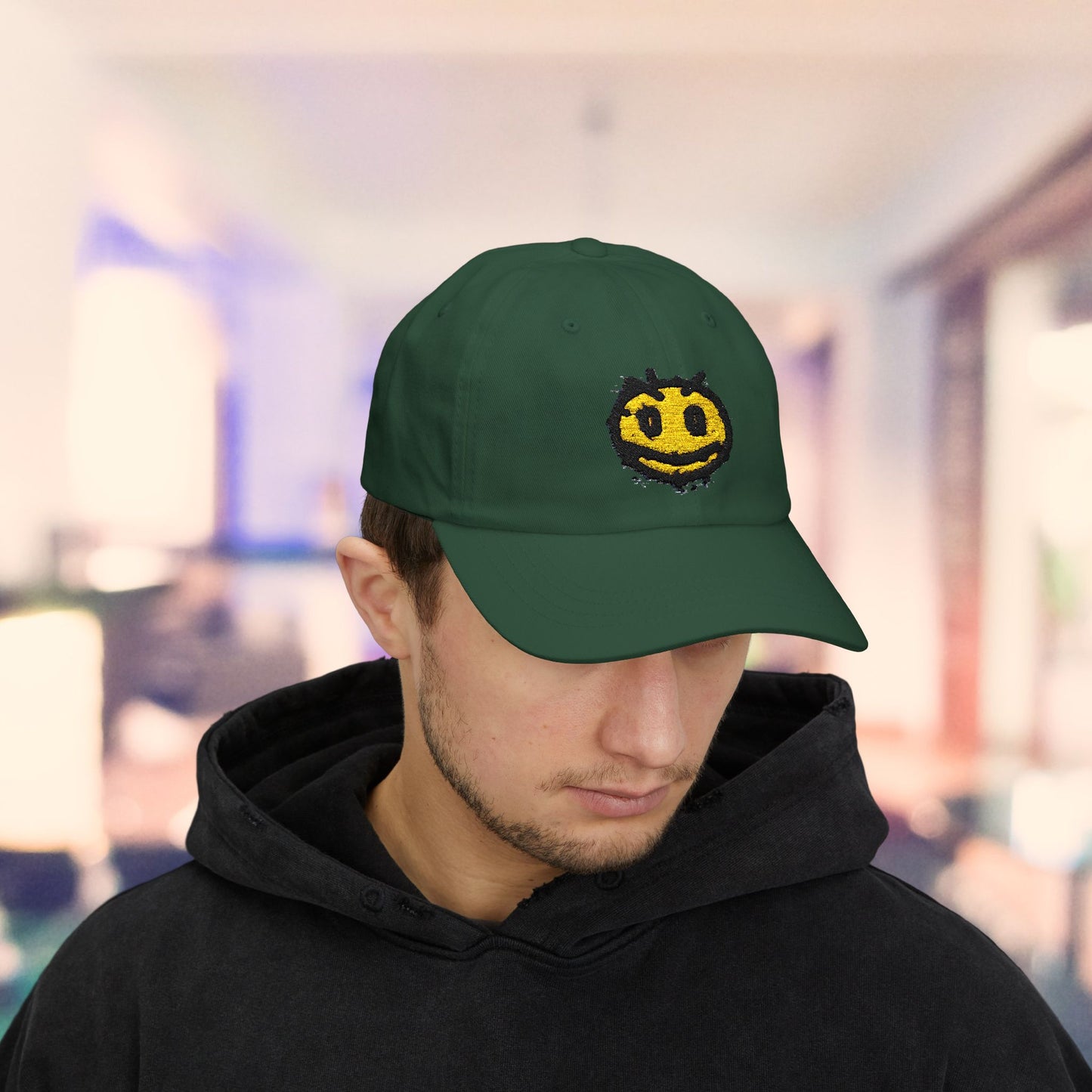 Irritated Smiley Classic Cap