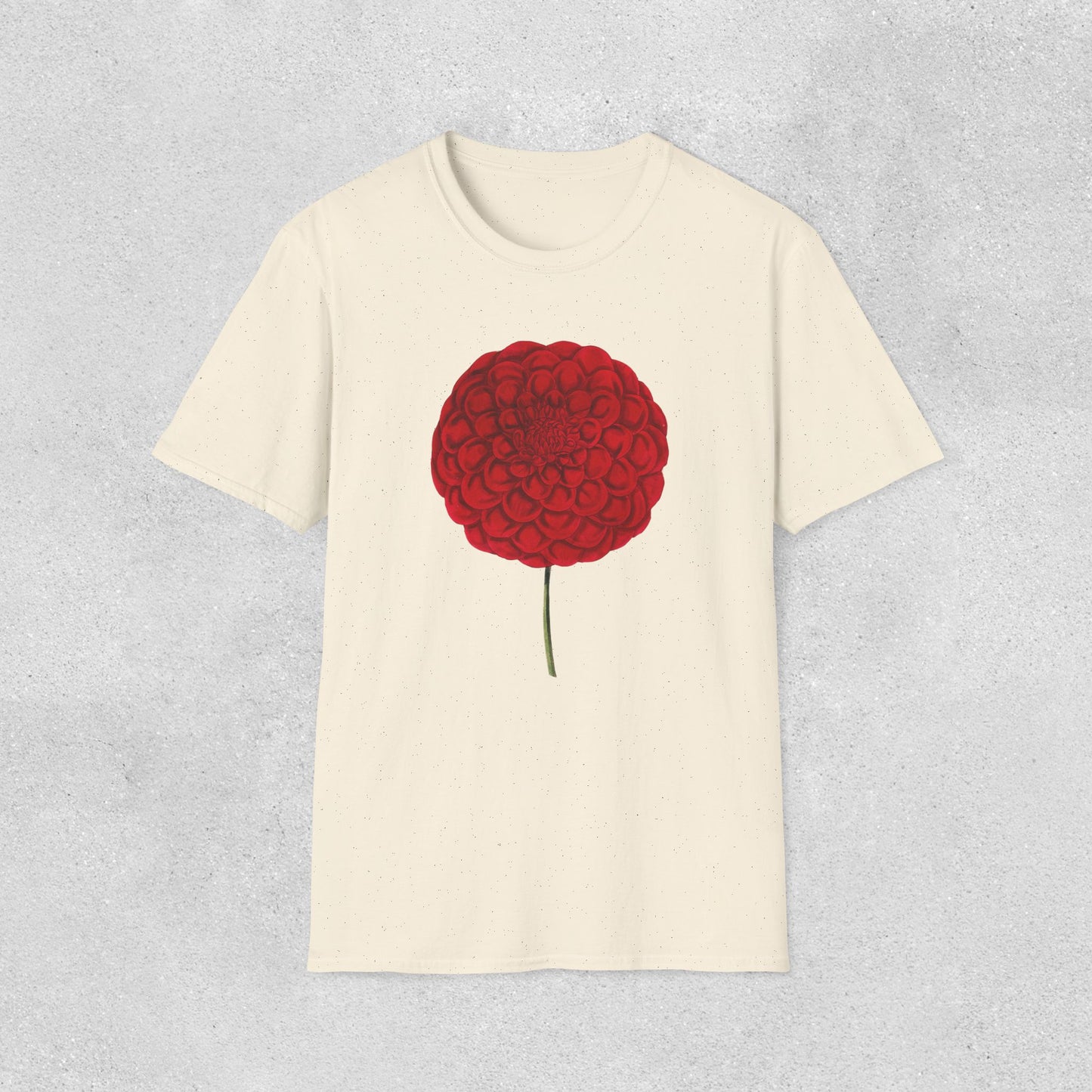 Red Dahlia Softstyle T-Shirt