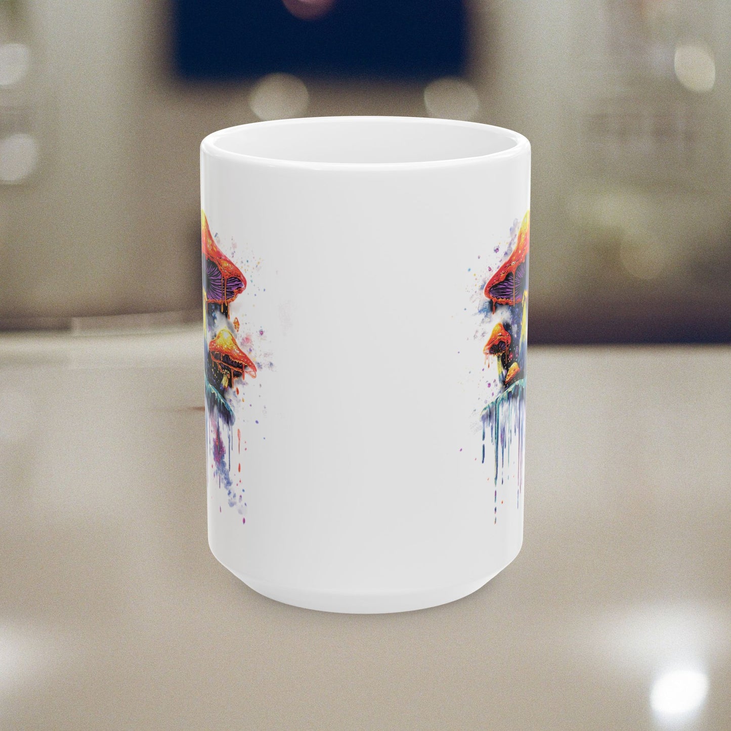 Mushroom Melt Artistic Ceramic Mug (11oz & 15oz)
