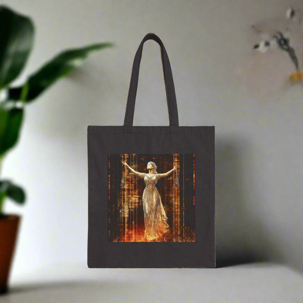Golden Goddess Canvas Tote Bag