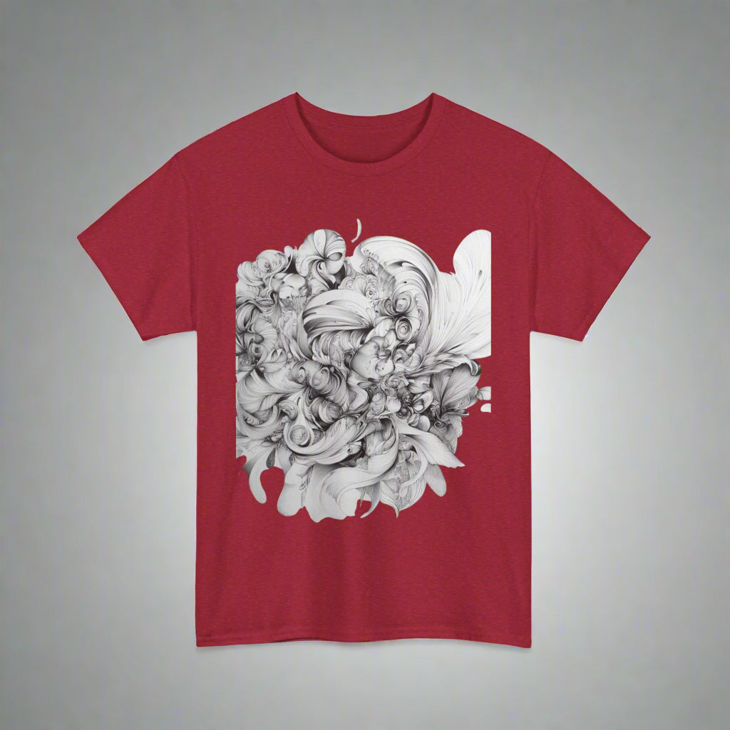 Unique Artistic Floral Unisex Heavy Cotton Tee