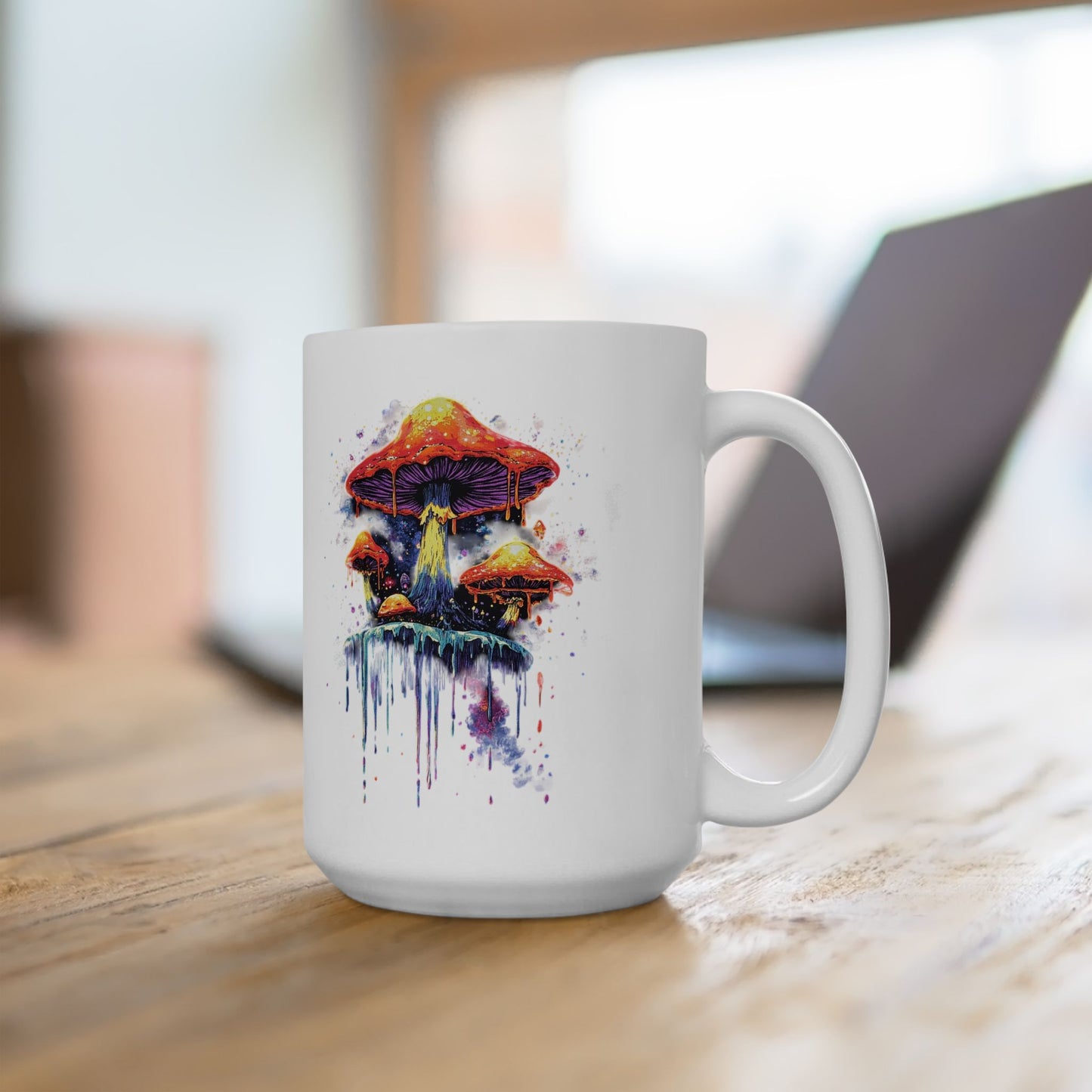Mushroom Melt Artistic Ceramic Mug (11oz & 15oz)