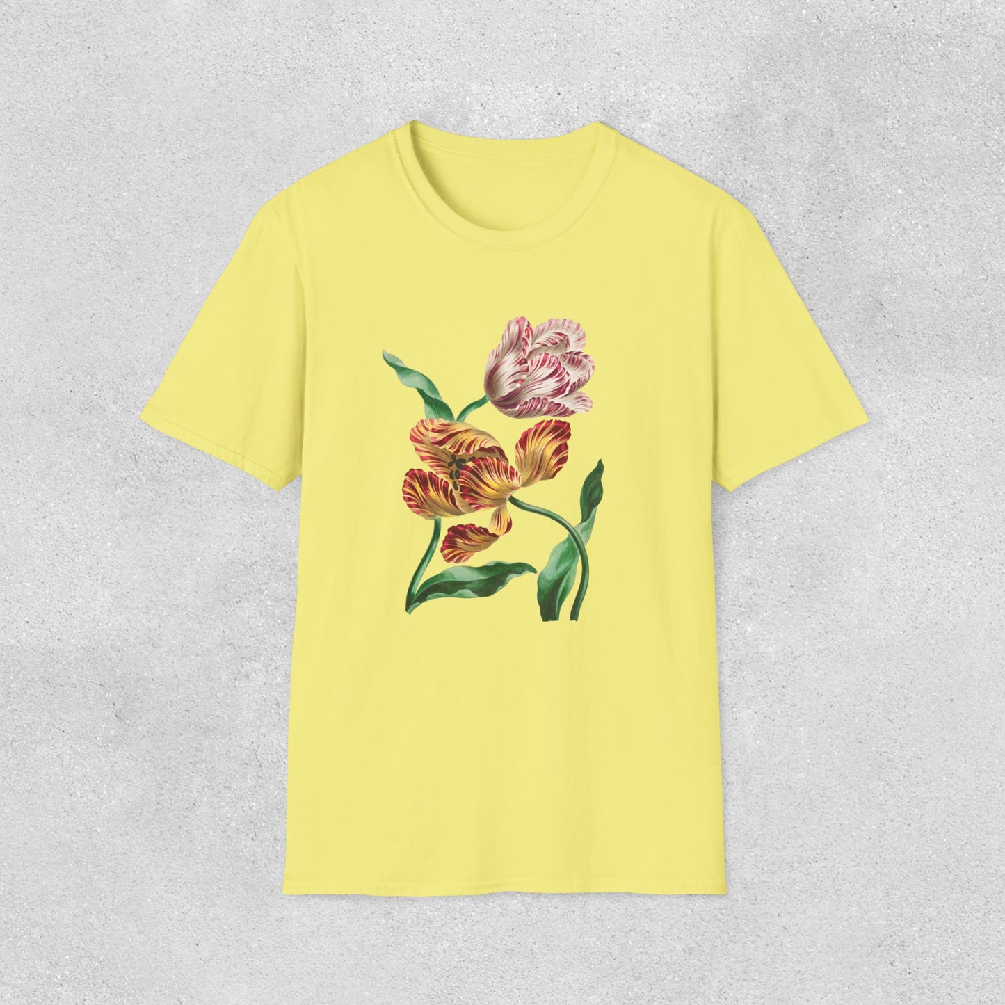 Two Tulips Artistic Softstyle T-Shirt