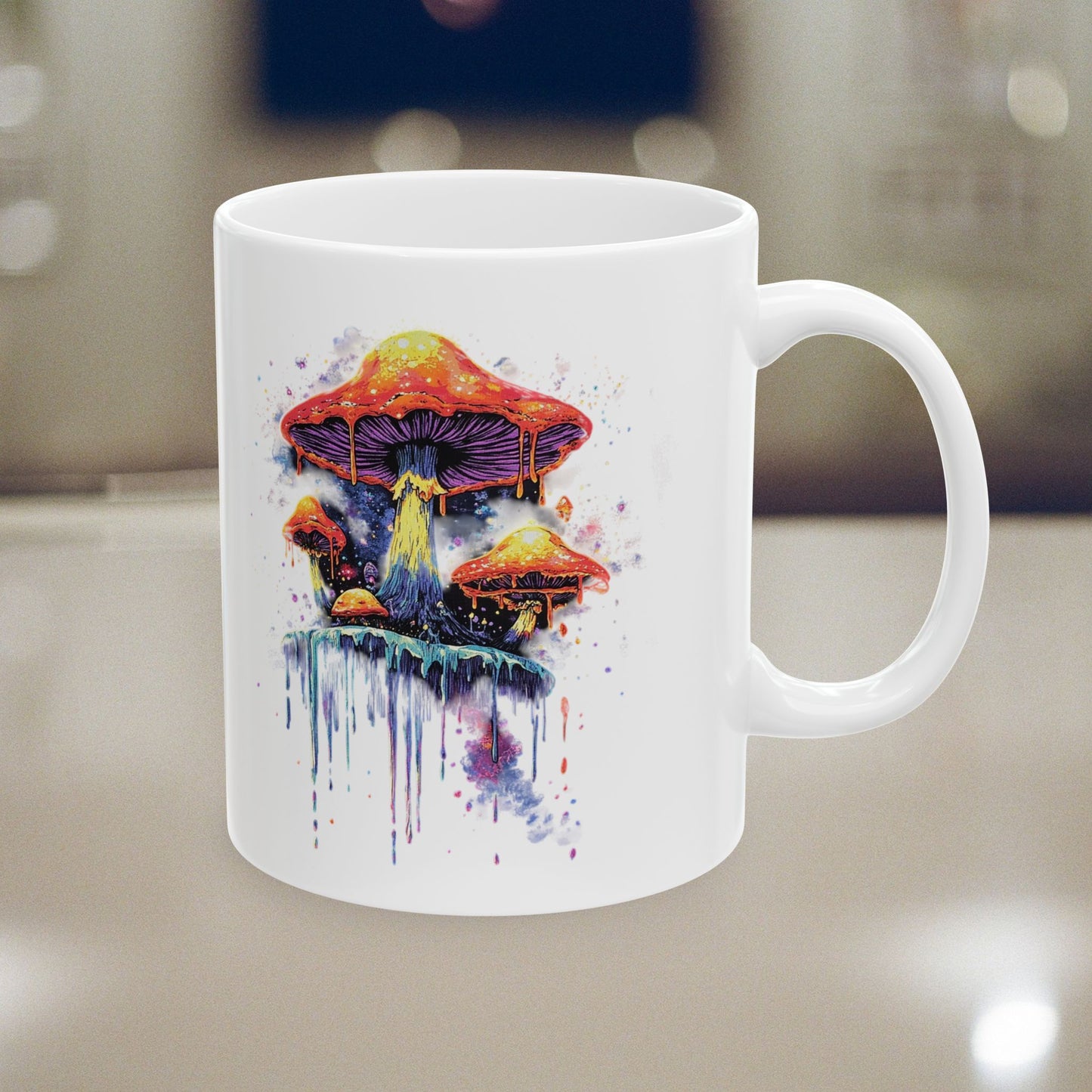 Mushroom Melt Artistic Ceramic Mug (11oz & 15oz)