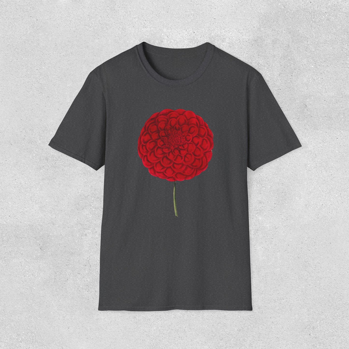 Red Dahlia Softstyle T-Shirt