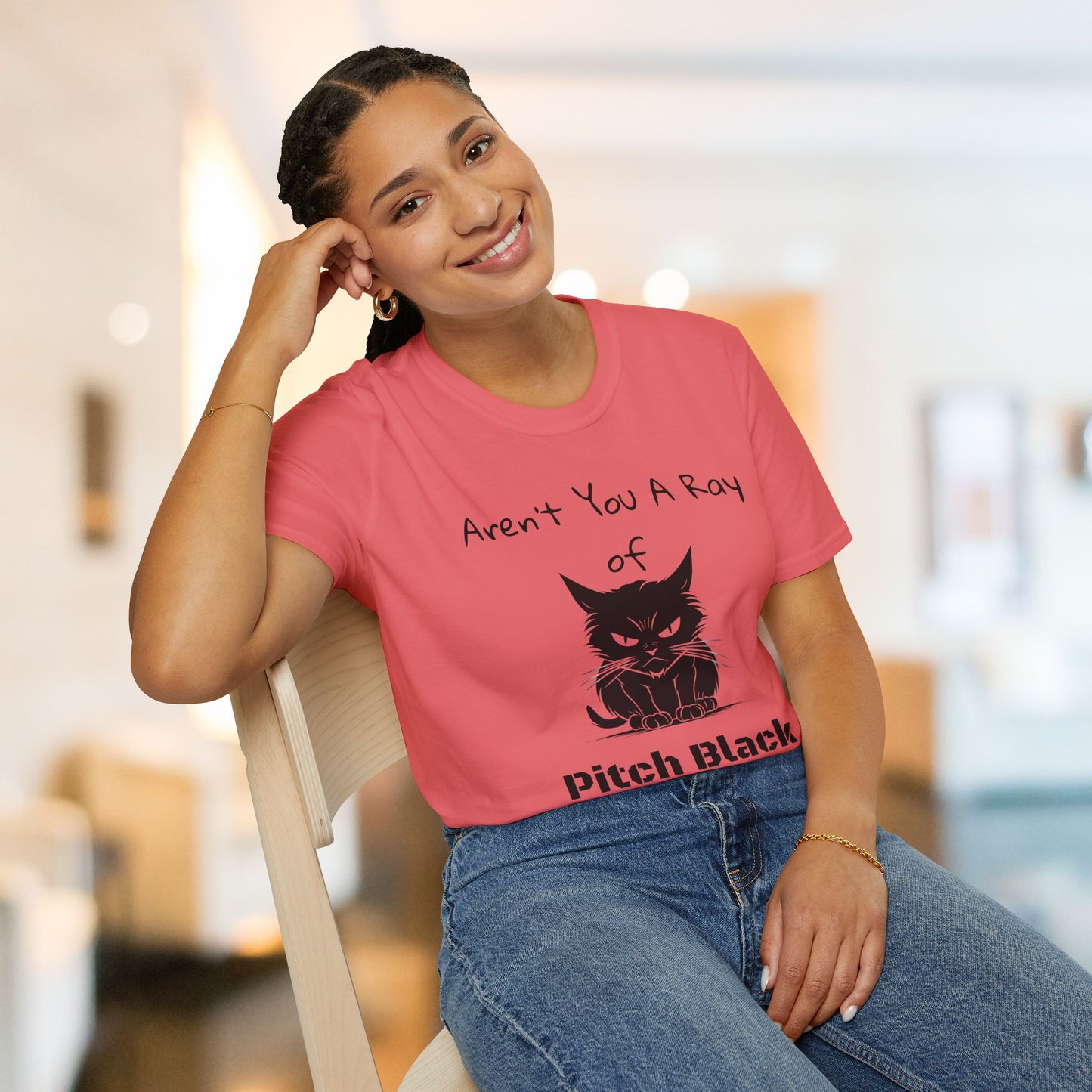 Aren't You A Ray of Pitch Black Cat T-Shirt