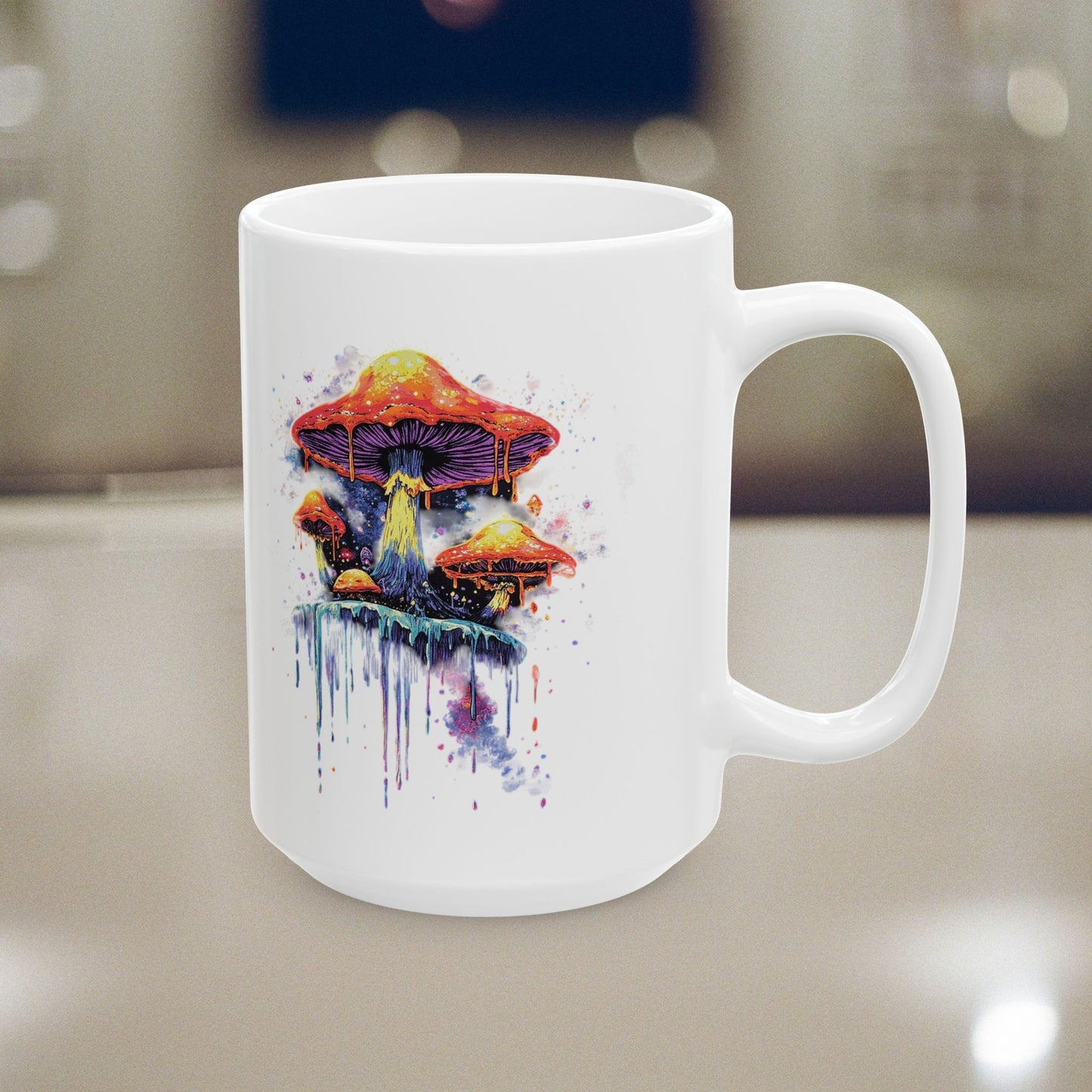 Mushroom Melt Artistic Ceramic Mug (11oz & 15oz)