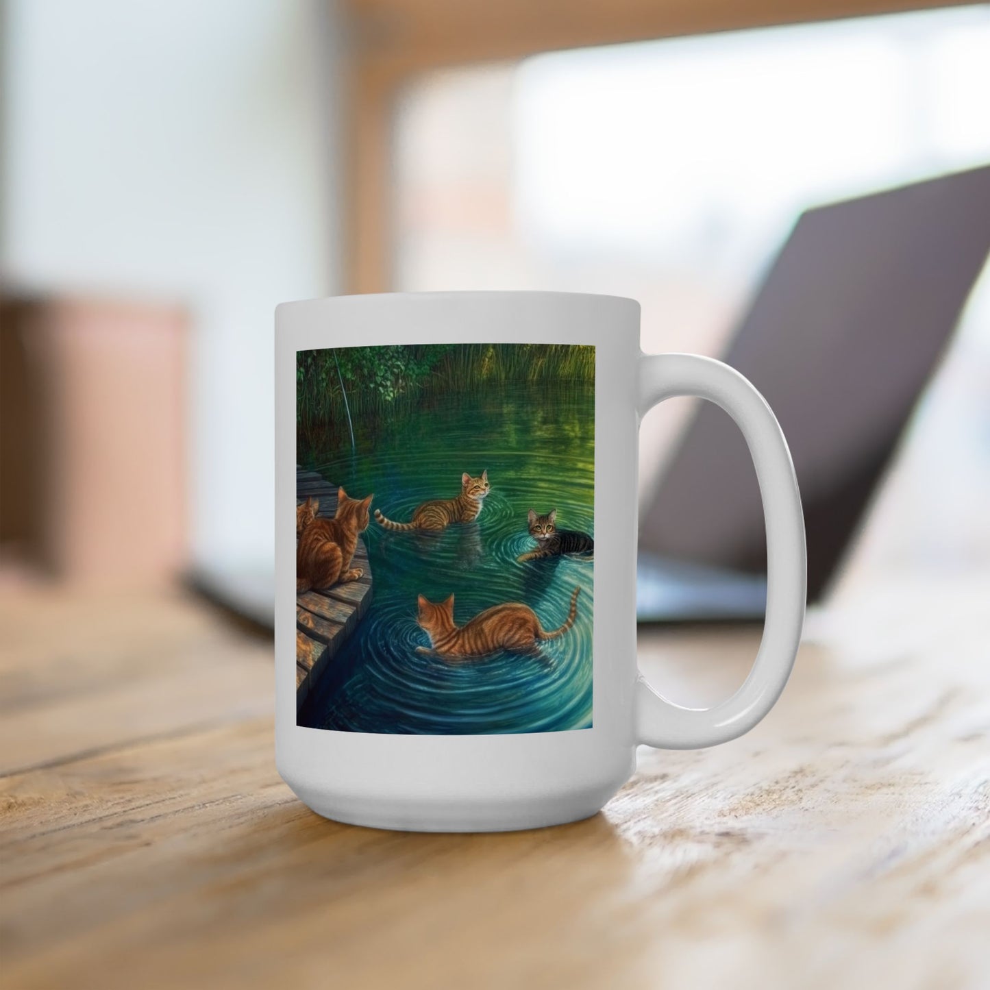 Serene Cat Lover's Ceramic Mug - 11oz & 15oz