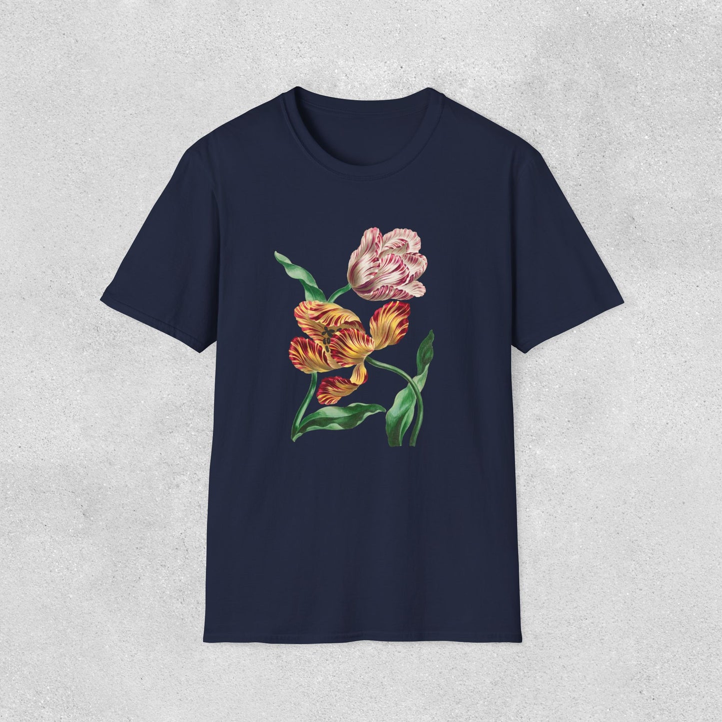 Two Tulips Artistic Softstyle T-Shirt