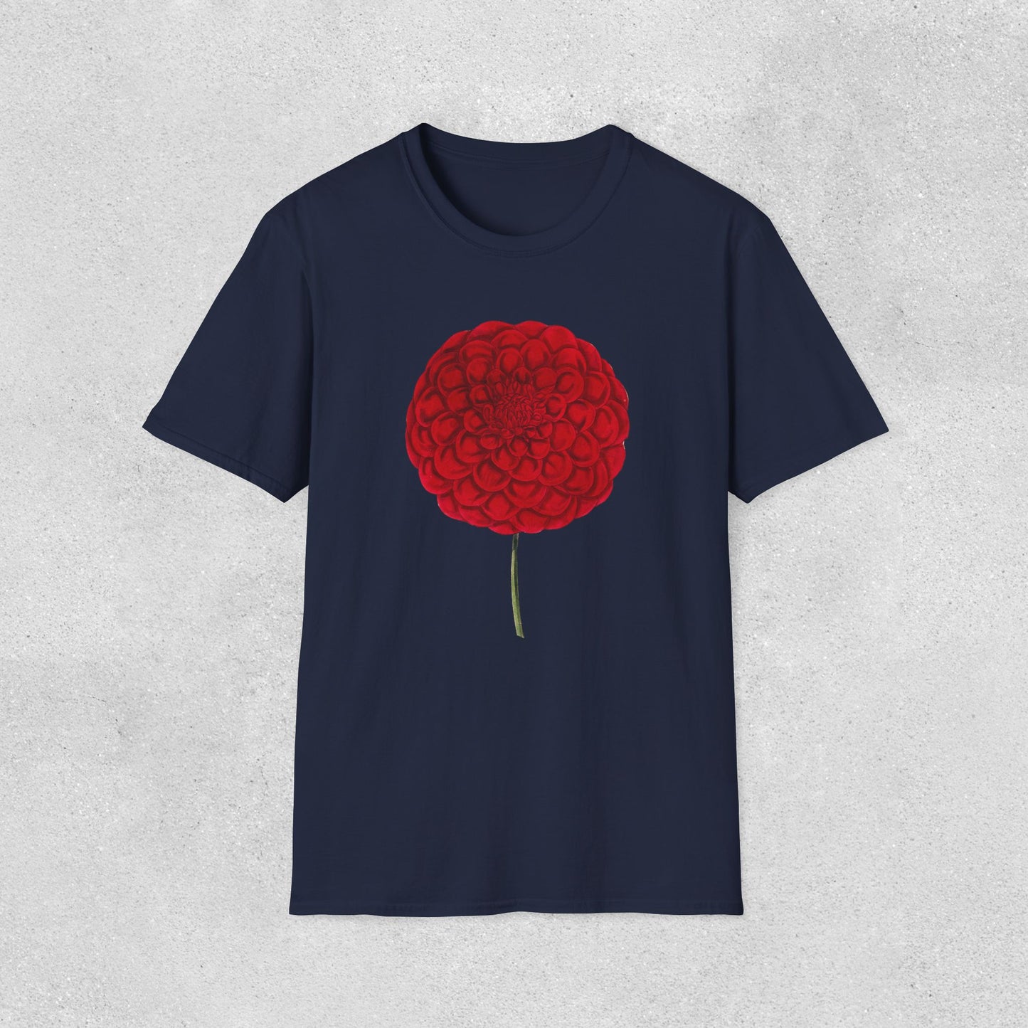 Red Dahlia Softstyle T-Shirt