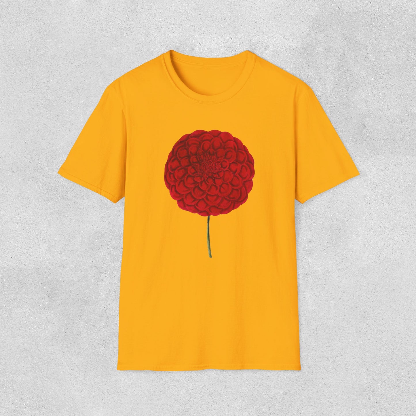 Red Dahlia Softstyle T-Shirt