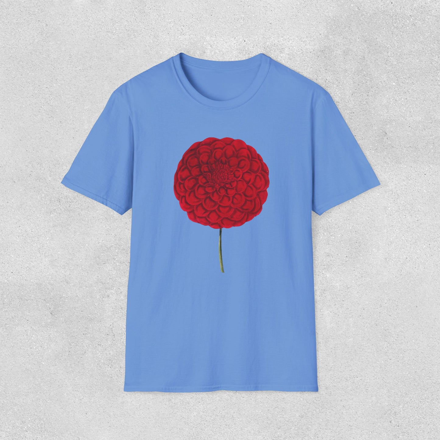Red Dahlia Softstyle T-Shirt