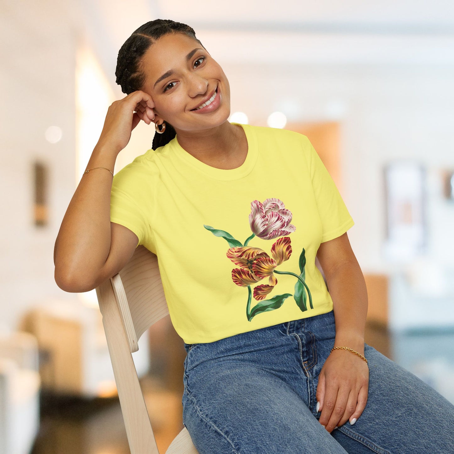 Two Tulips Artistic Softstyle T-Shirt