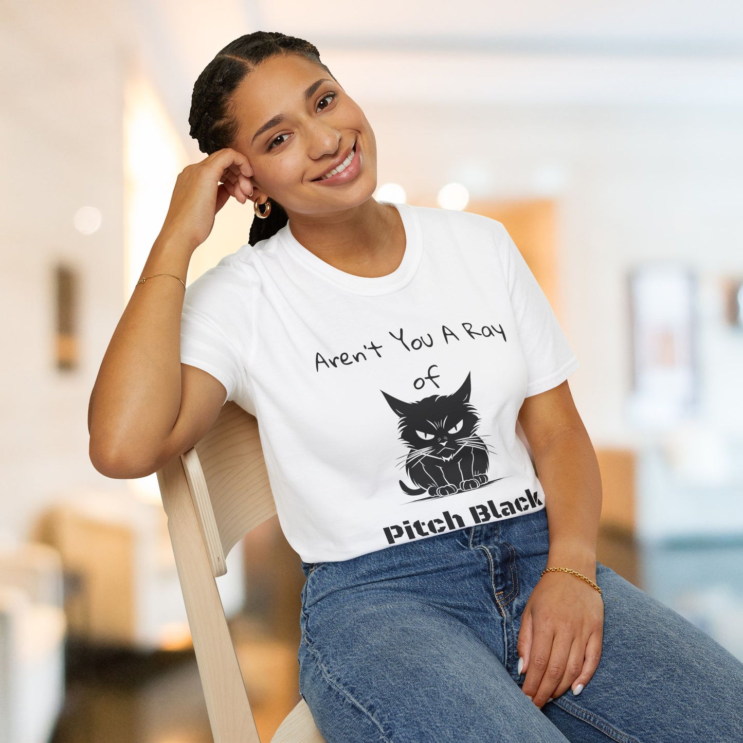 Aren't You A Ray of Pitch Black Cat T-Shirt