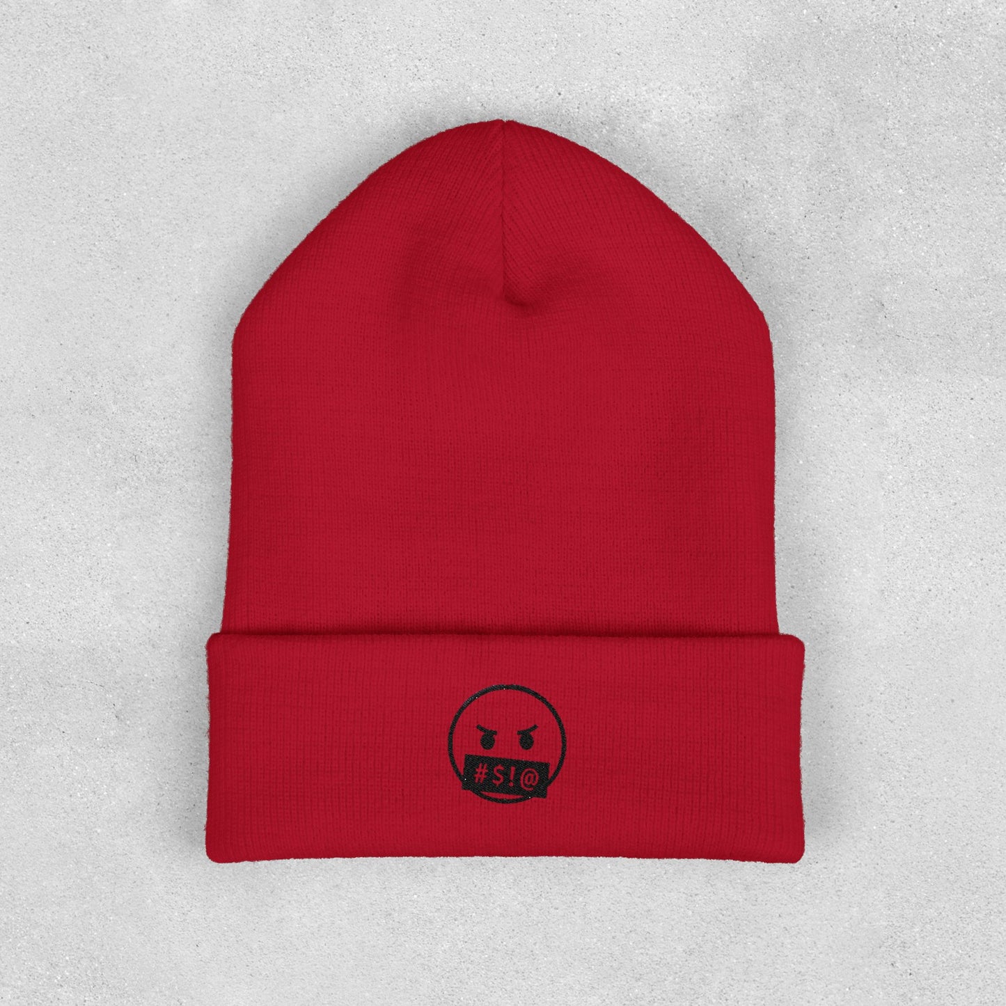 Foul Mouth Emoji Beanie