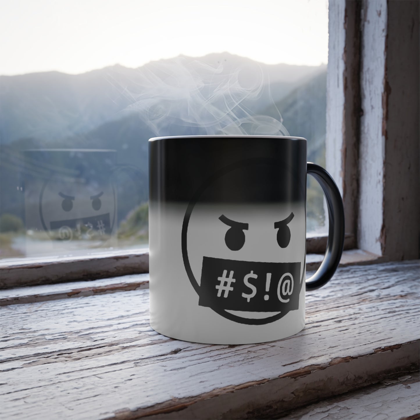 Color Morphing Foul Mouth Emoji Mug
