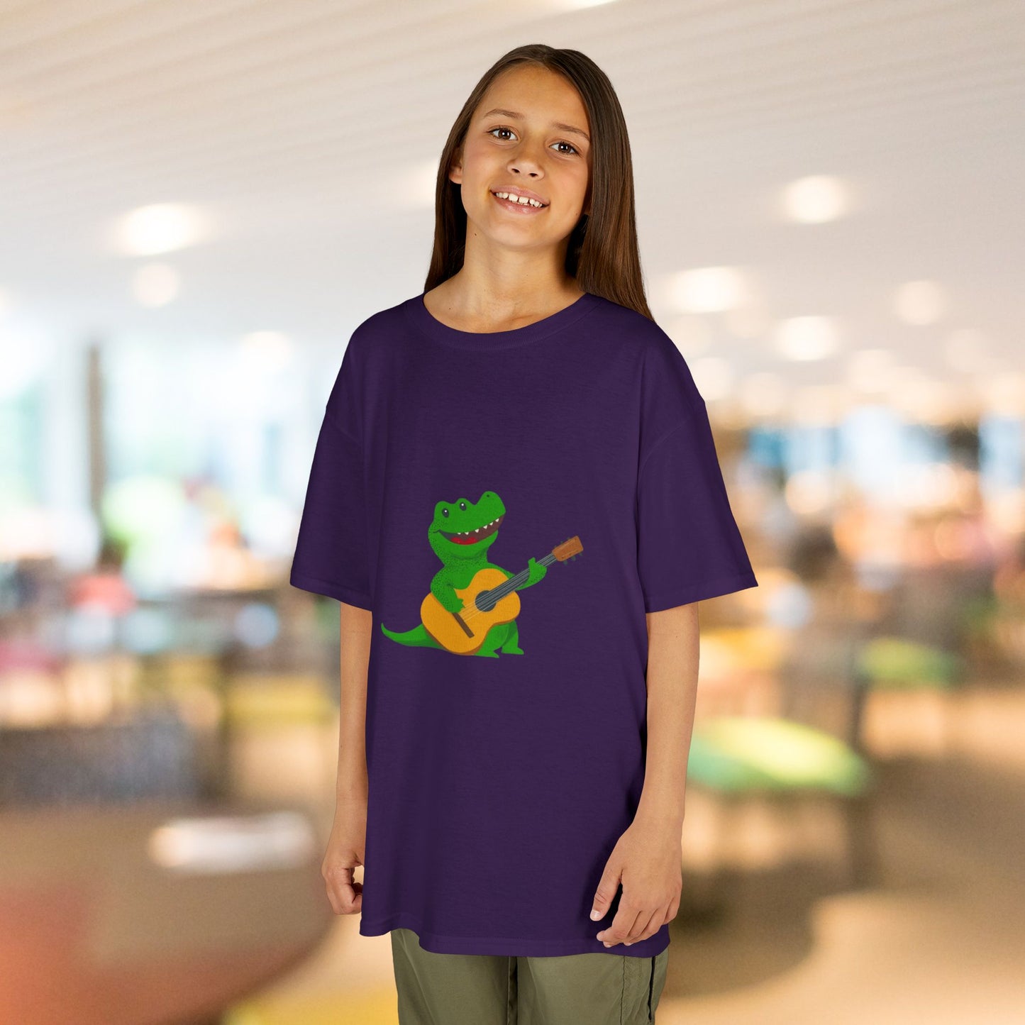 'Gator Plays Guitar Kids Heavy Cotton Tee