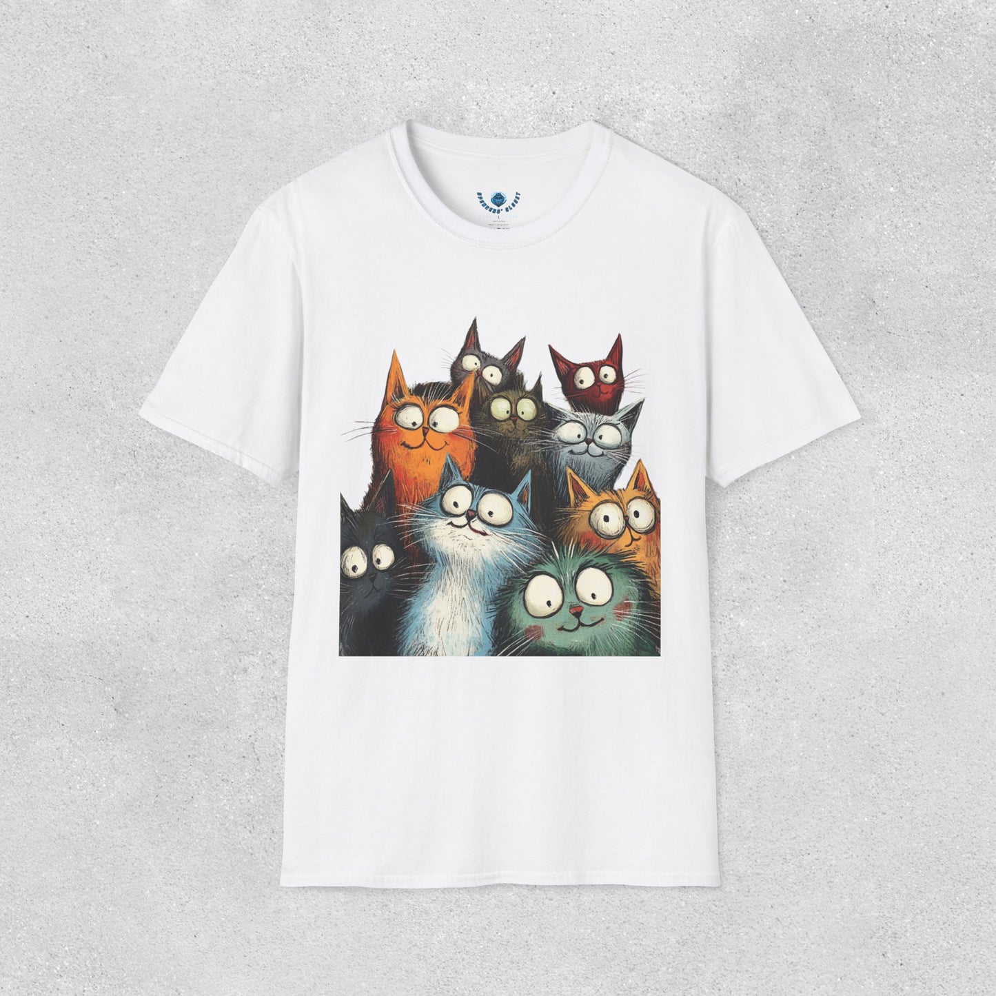 Staring at You Cat Graphic T-Shirt