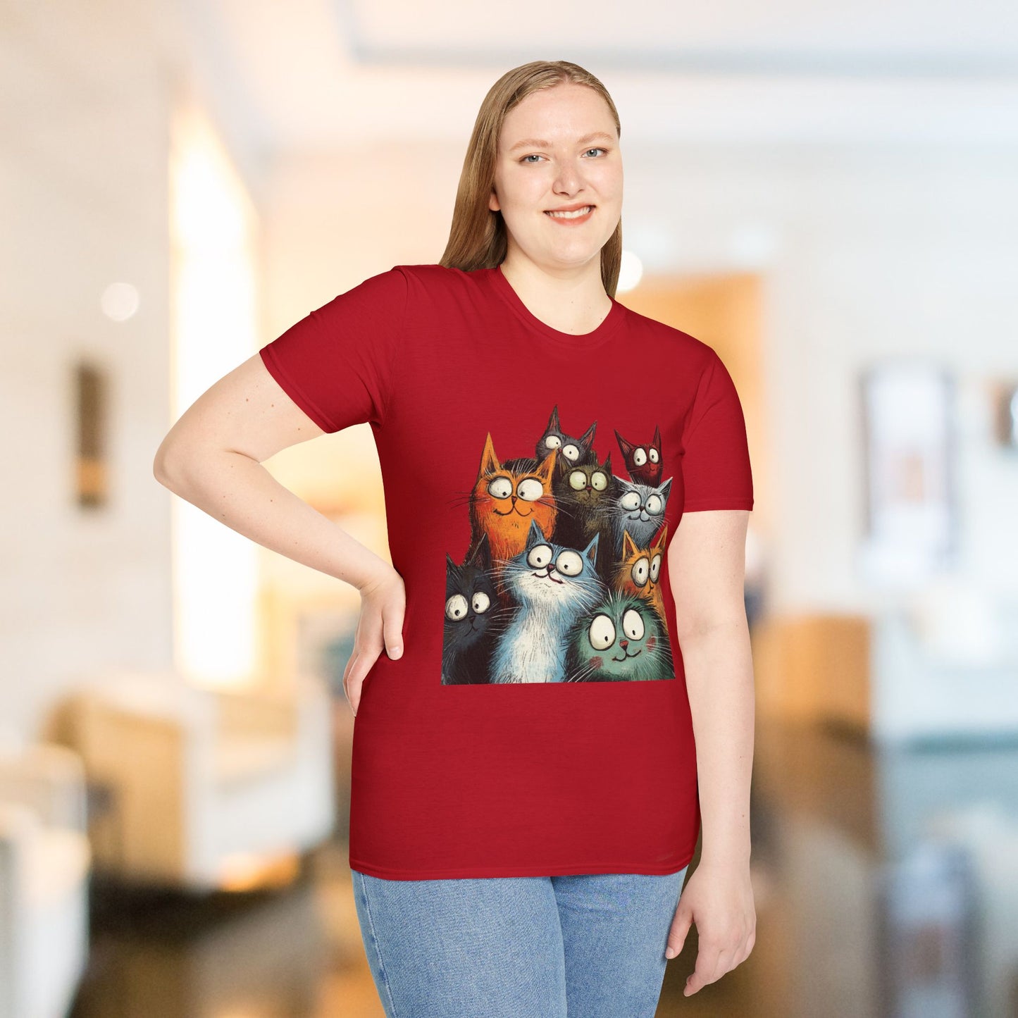 Staring at You Cat Graphic T-Shirt