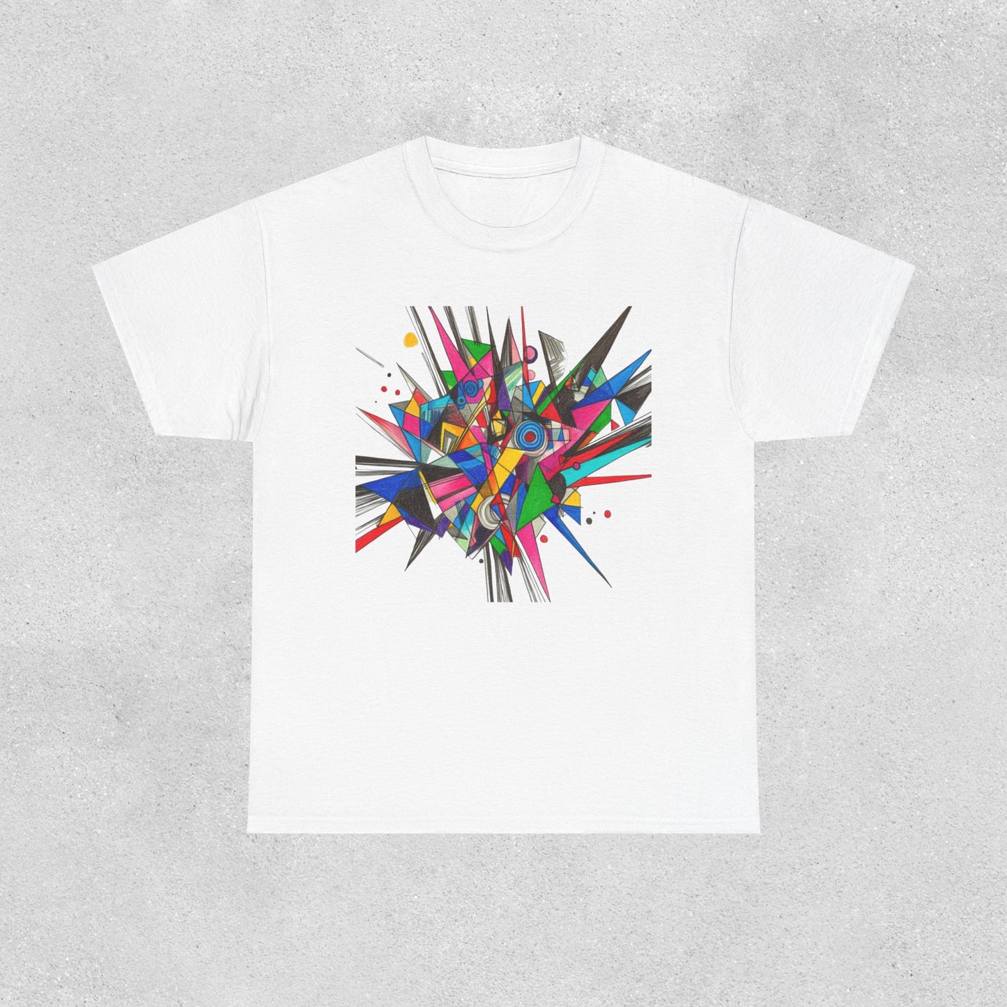 Geometric Spike Art Heavy Cotton Tee