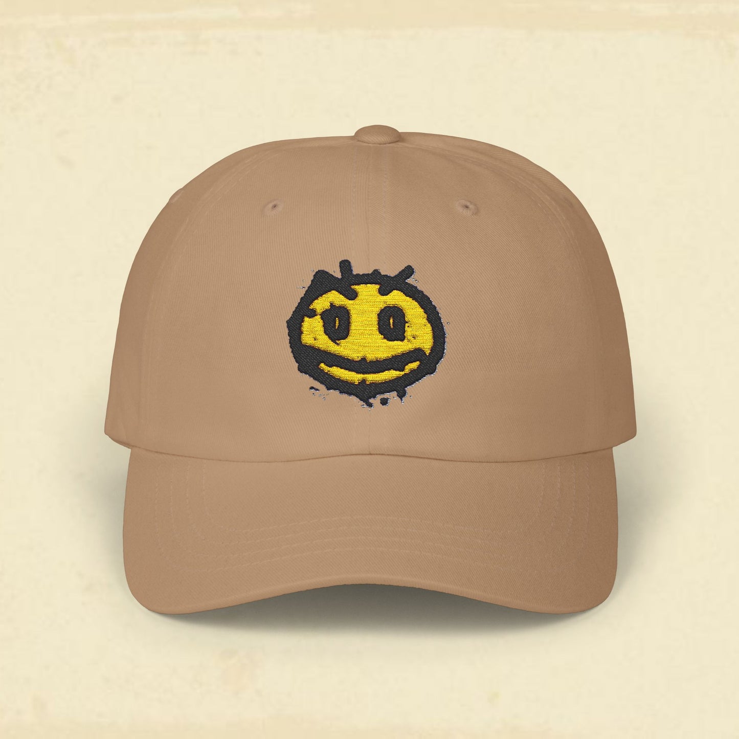 Irritated Smiley Classic Cap