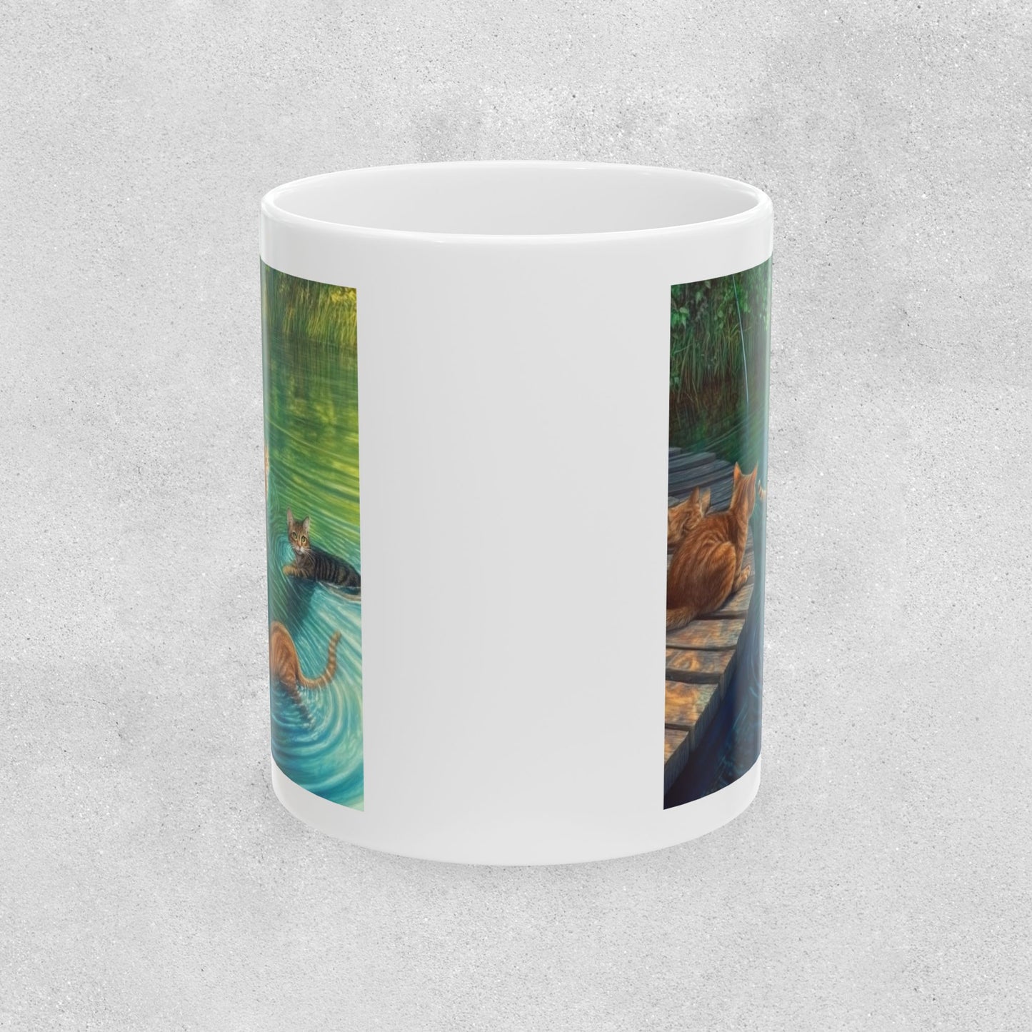 Serene Cat Lover's Ceramic Mug - 11oz & 15oz
