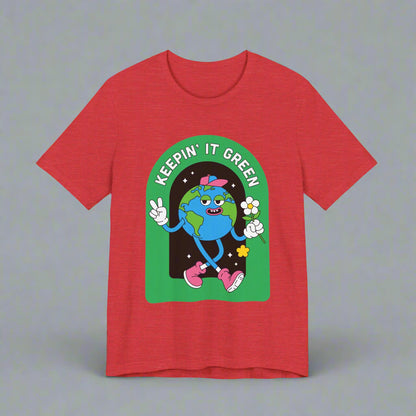 Keepin' It Green Unisex T-Shirt - Eco-Friendly Graphic Tee for Earth Lovers