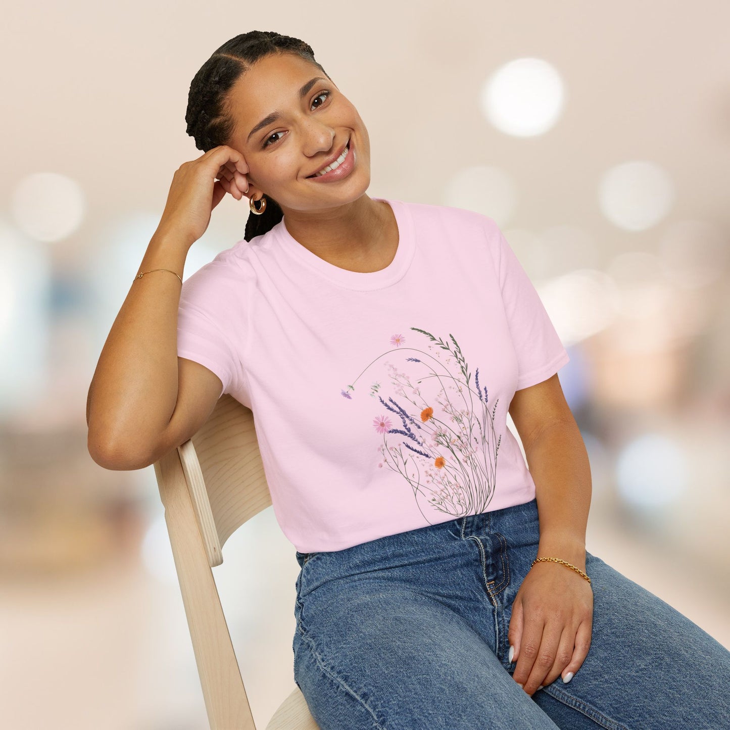 Wildflower Floral Women's Softstyle Tee