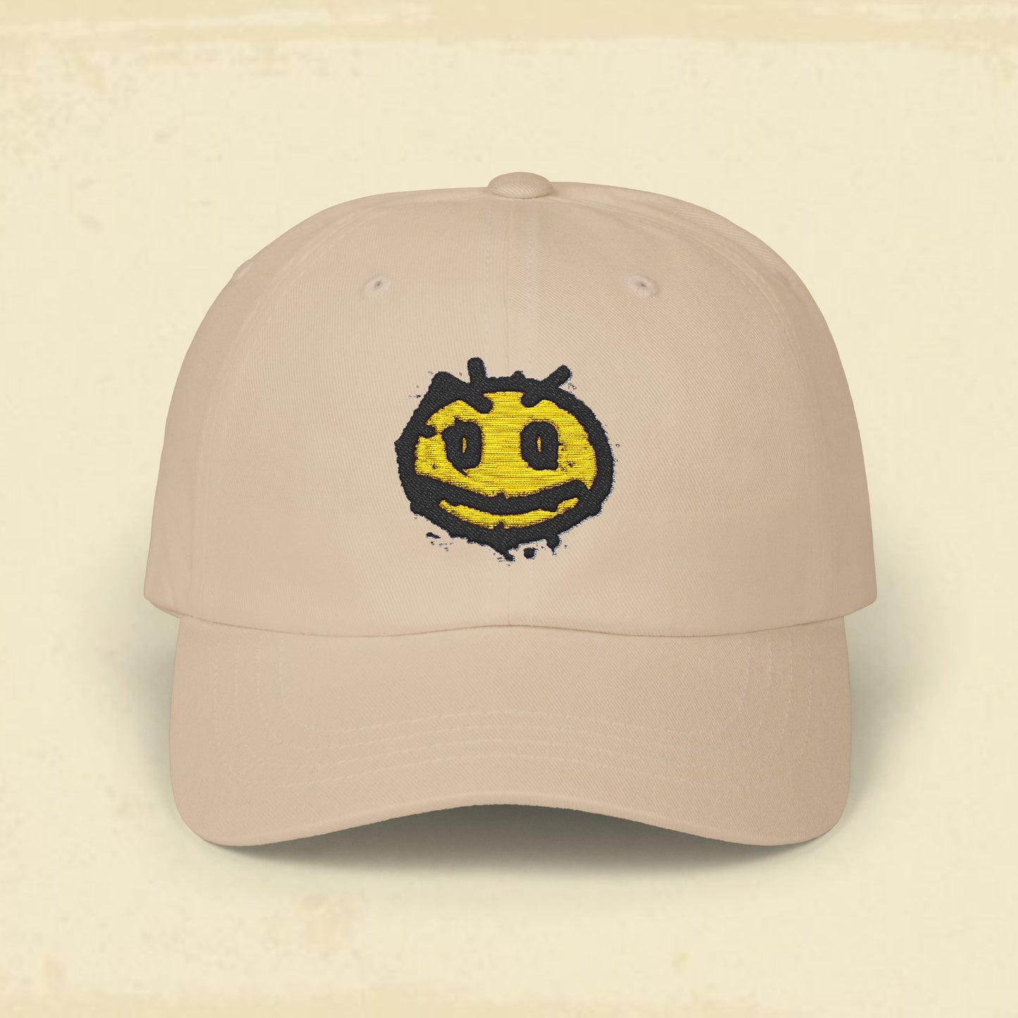 Irritated Smiley Classic Cap