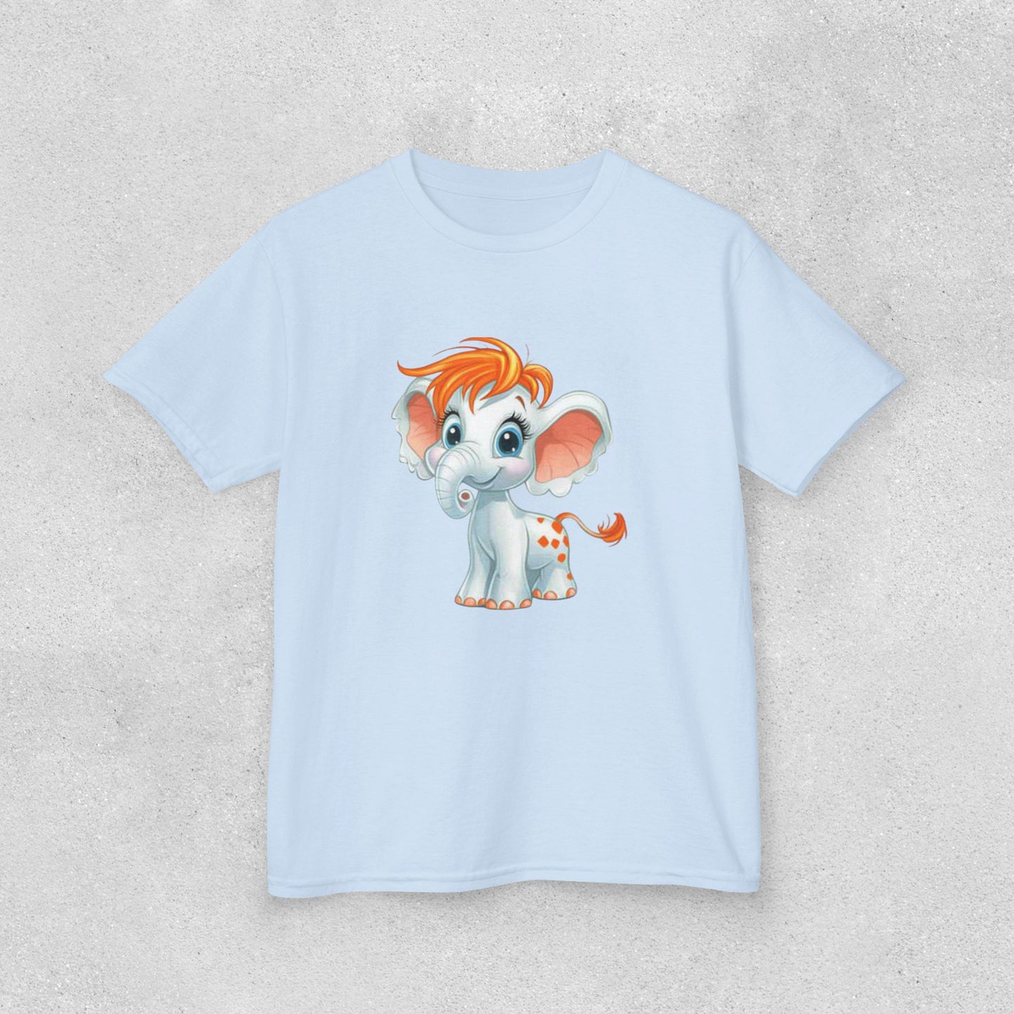 Red Headed Elephant Kids Tee