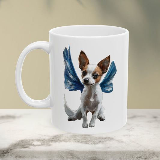 Adorable Winged Puppy Ceramic Mug - 11oz & 15oz