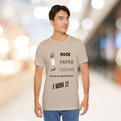 I Win! Rock Paper Scissors Tee