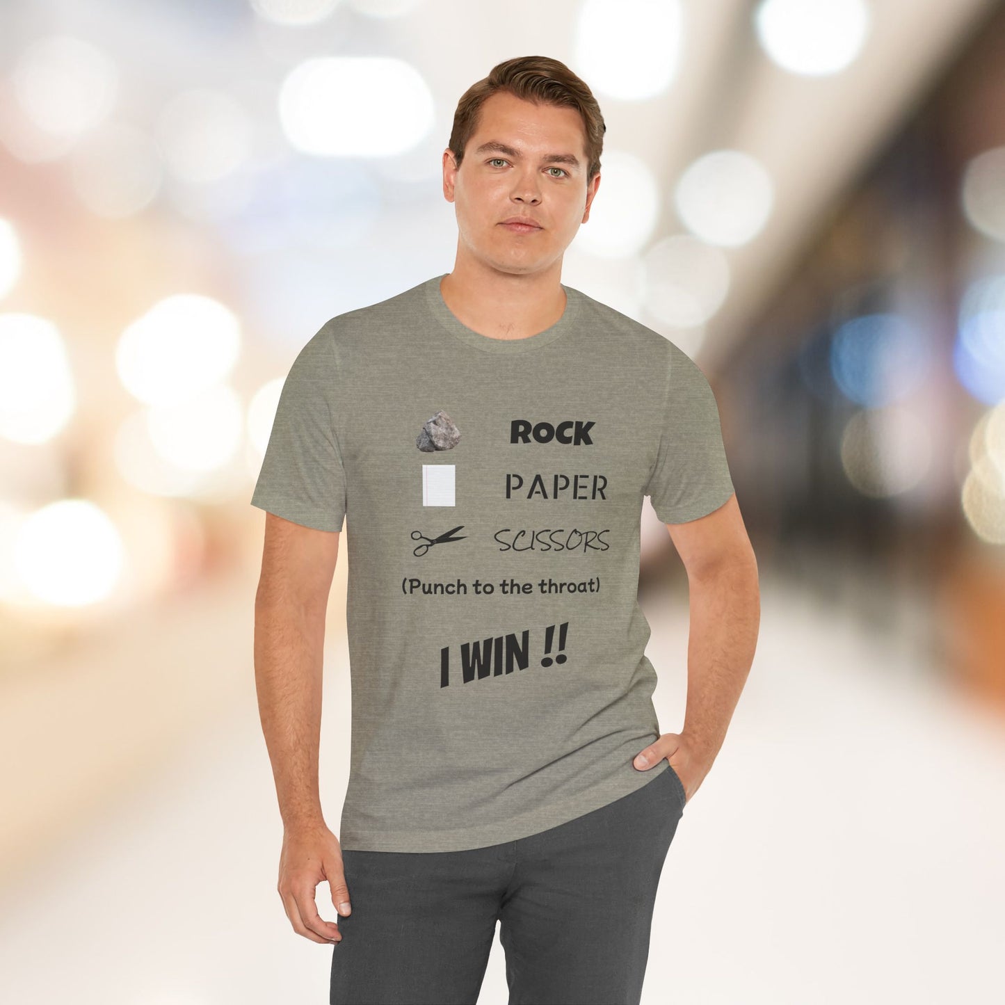 I Win! Rock Paper Scissors Tee