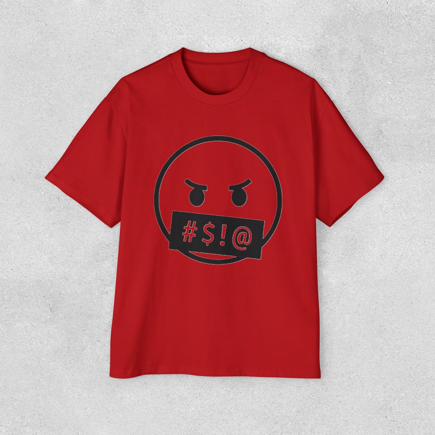 Foul Mouth Men's Oversized Bold Graphic Tee