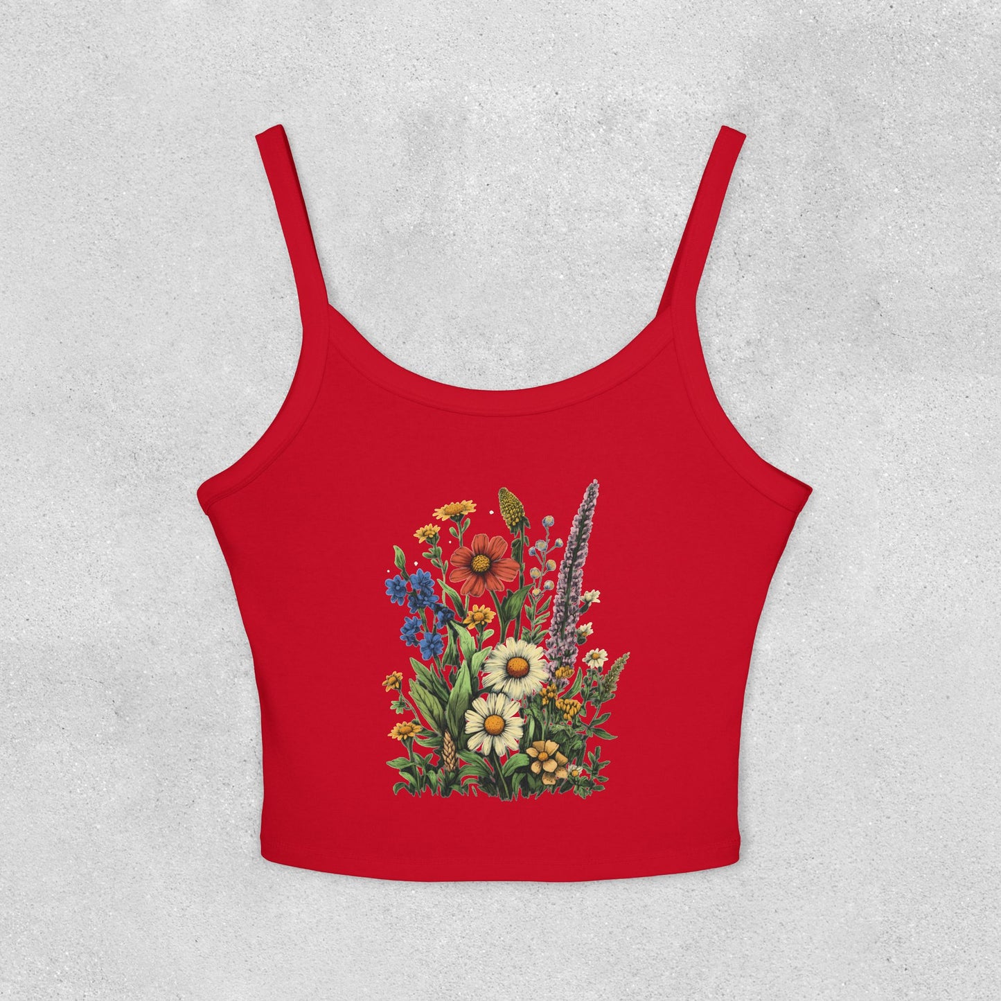 Wildflower Bouquet Strap Tank Top