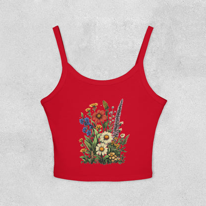 Wildflower Bouquet Strap Tank Top